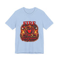 Firefighter Girlfriend T-Shirt — Fire Department Heart Logo Tee