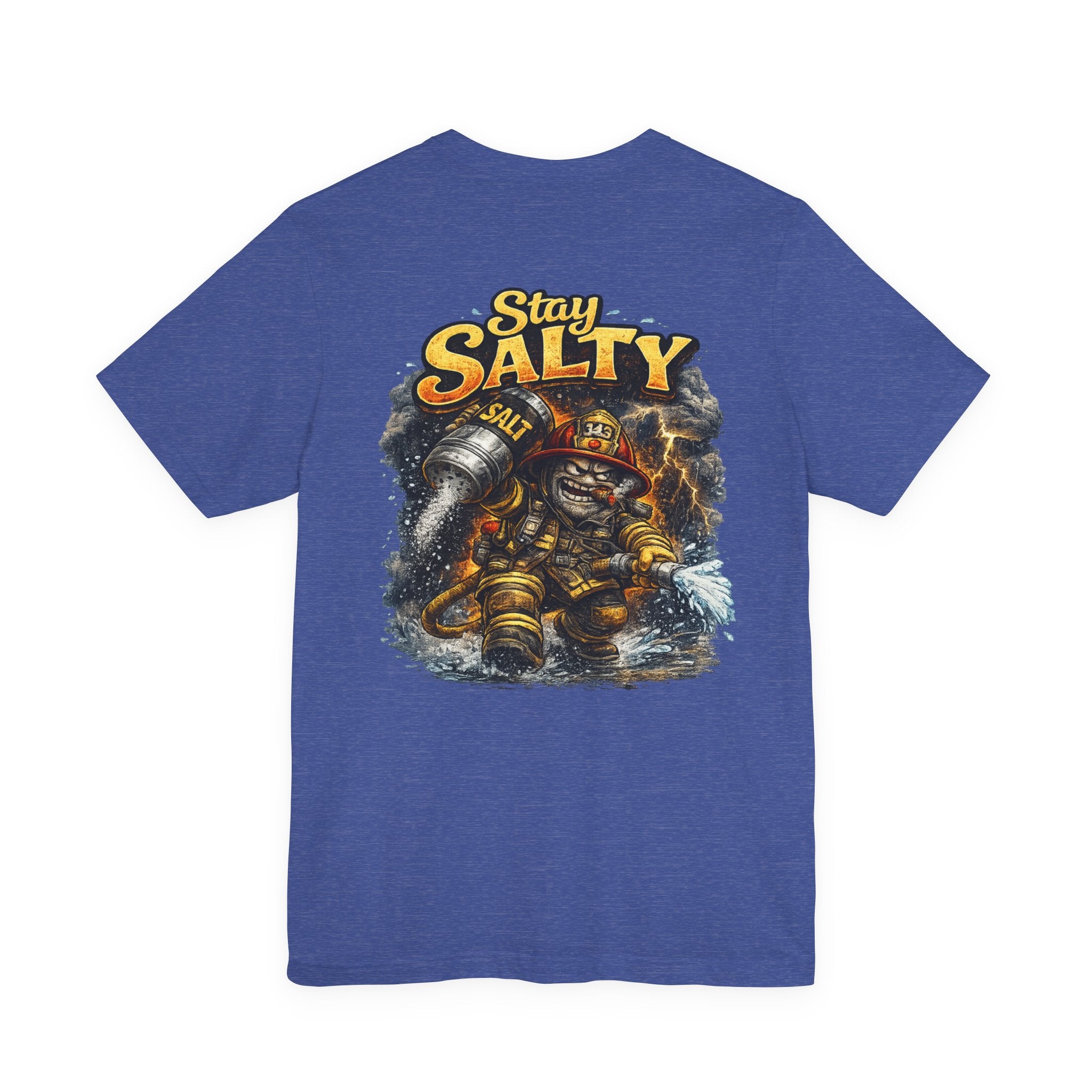 Seasoned Salty Firefighter Tee — Veteran Firefighter Tribute Shirt