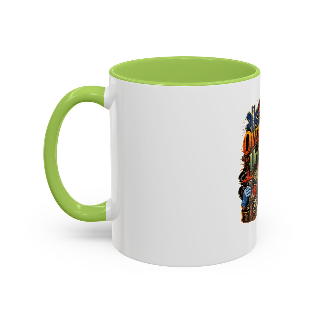 Overworked Underpaid Coffee Mug – "Still Worth It" Rustic Gift for Workers