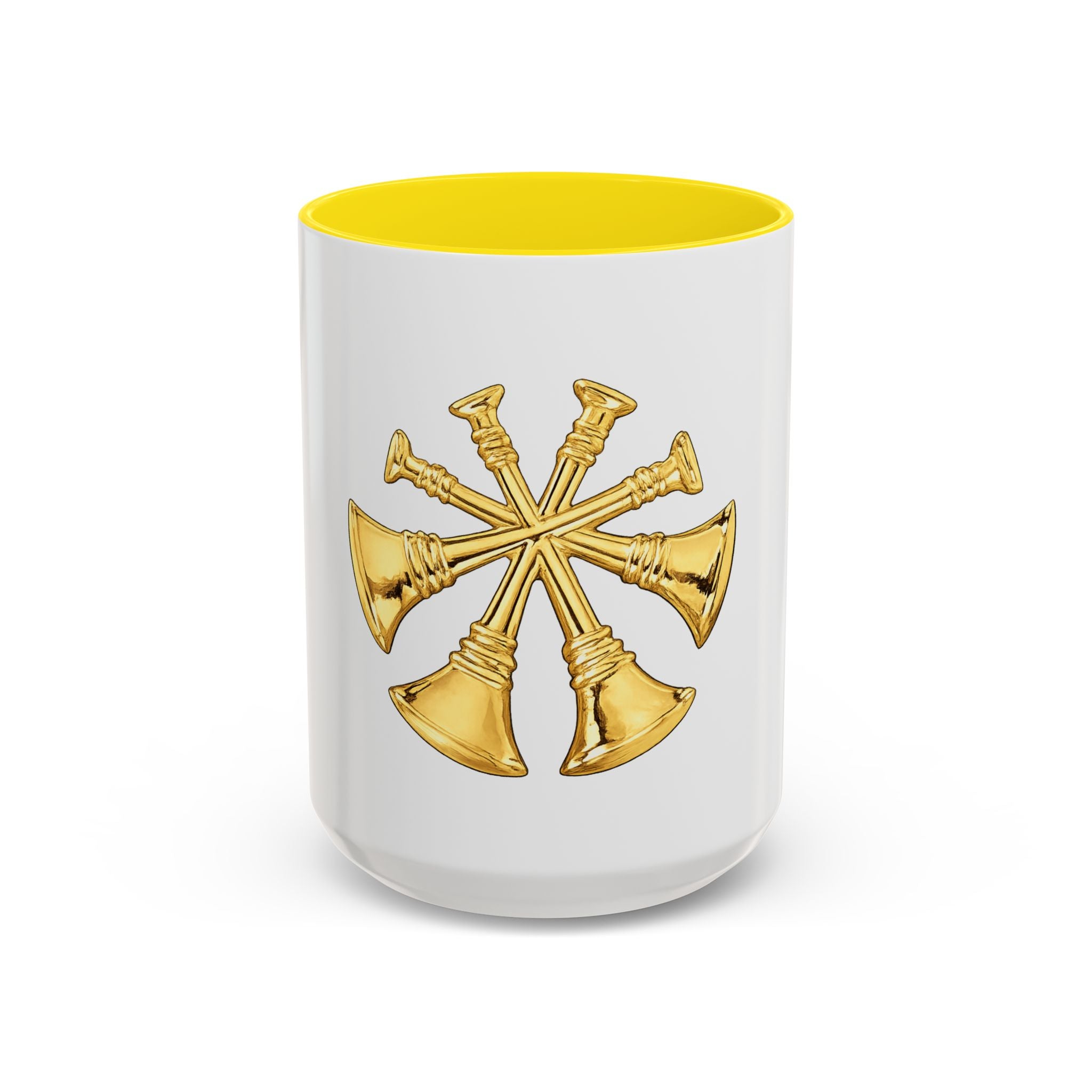 Deputy/Assistant Fire Chief Accent Coffee Mug — Firefighter Rank Insignia (11/15 oz)