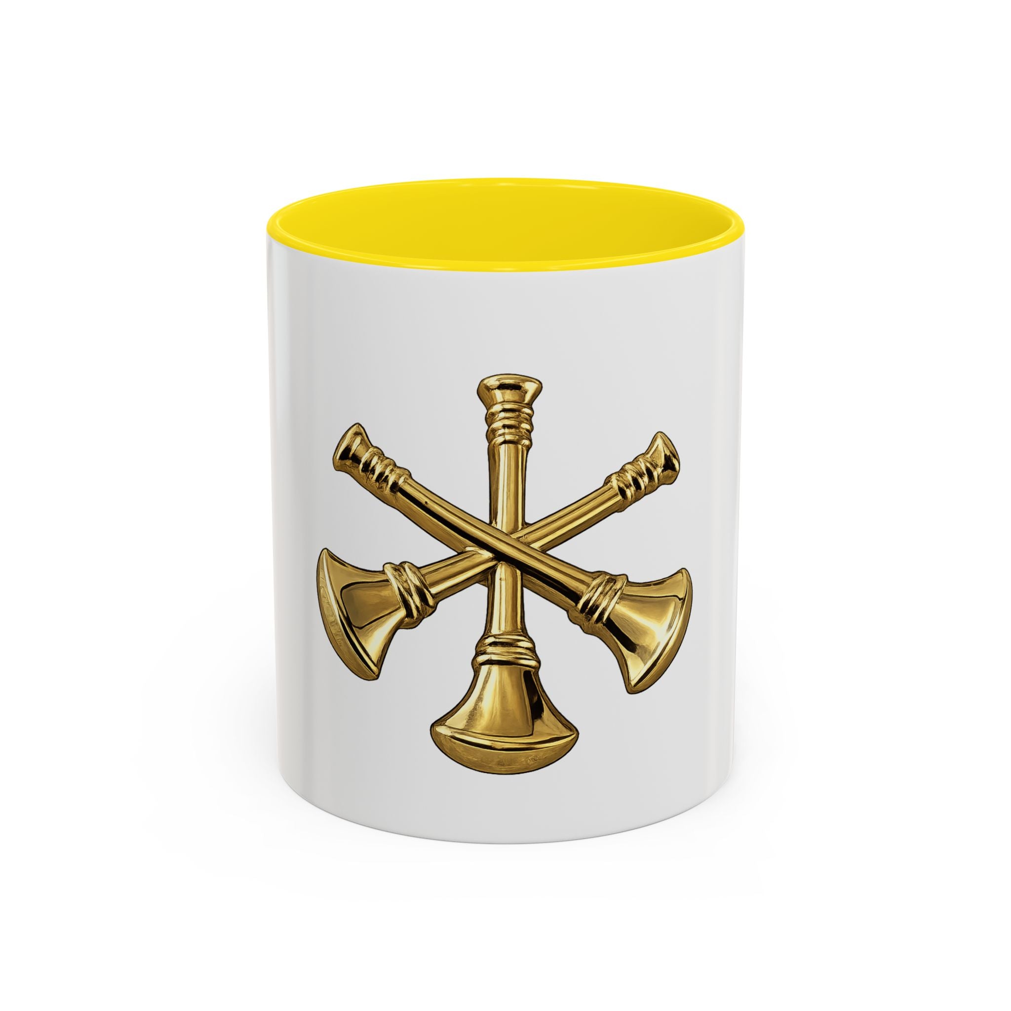 Fire Deputy Chief Accent Coffee Mug — Fire Division Chief Rank Graphic (11/15oz)