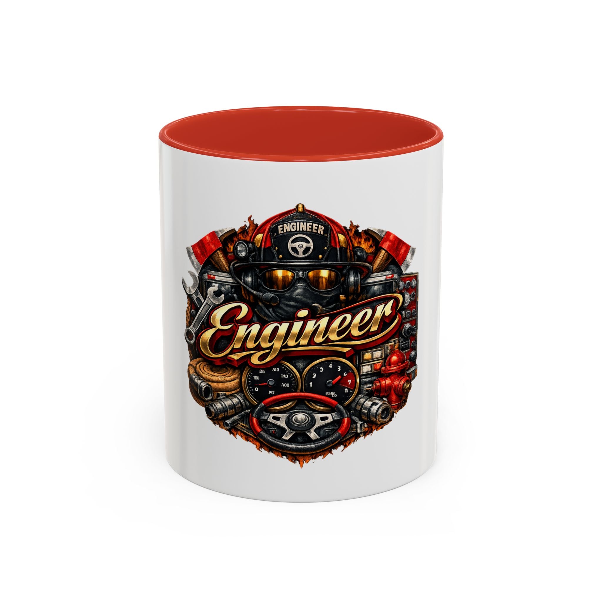 Engineer Coffee Mug — Vintage Mechanic Tools Design (11oz & 15oz Accent)