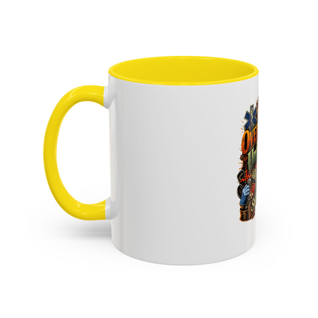 Overworked Underpaid Coffee Mug – "Still Worth It" Rustic Gift for Workers