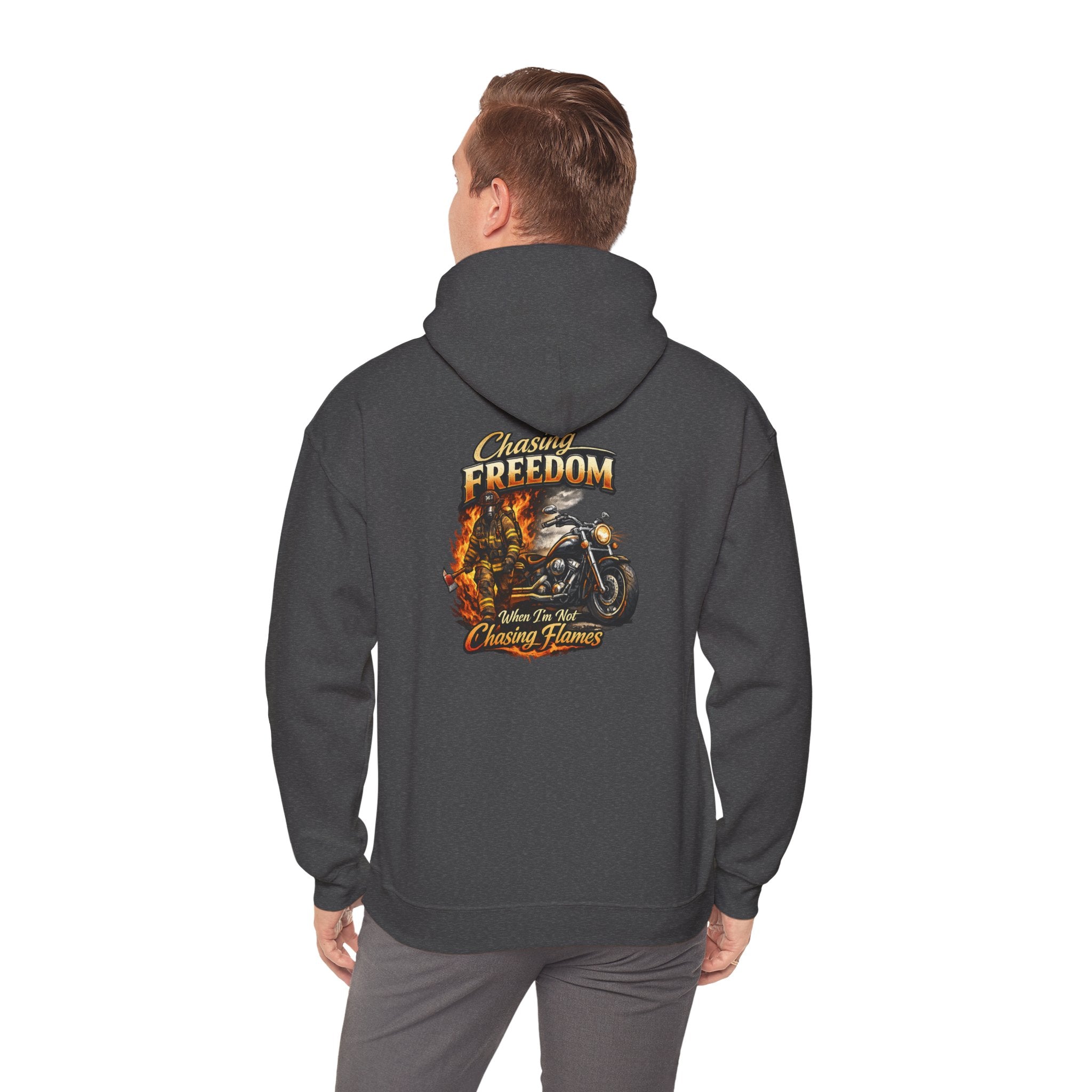 Freedom Motorcycle Hoodie — Chasing Flame Biker Hooded Sweatshirt