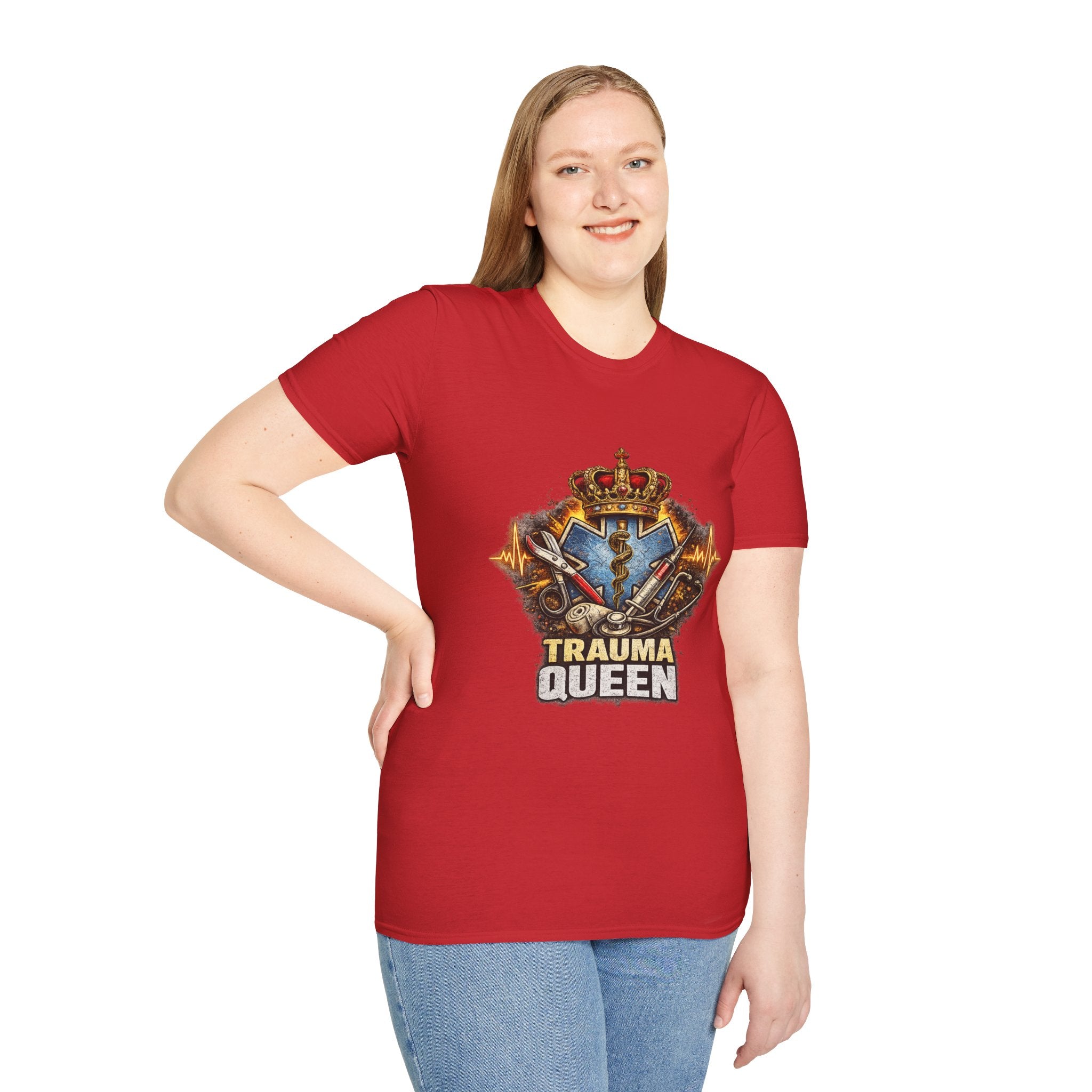 Trauma Queen T-Shirt — EMS/Paramedic Badge Graphic Tee