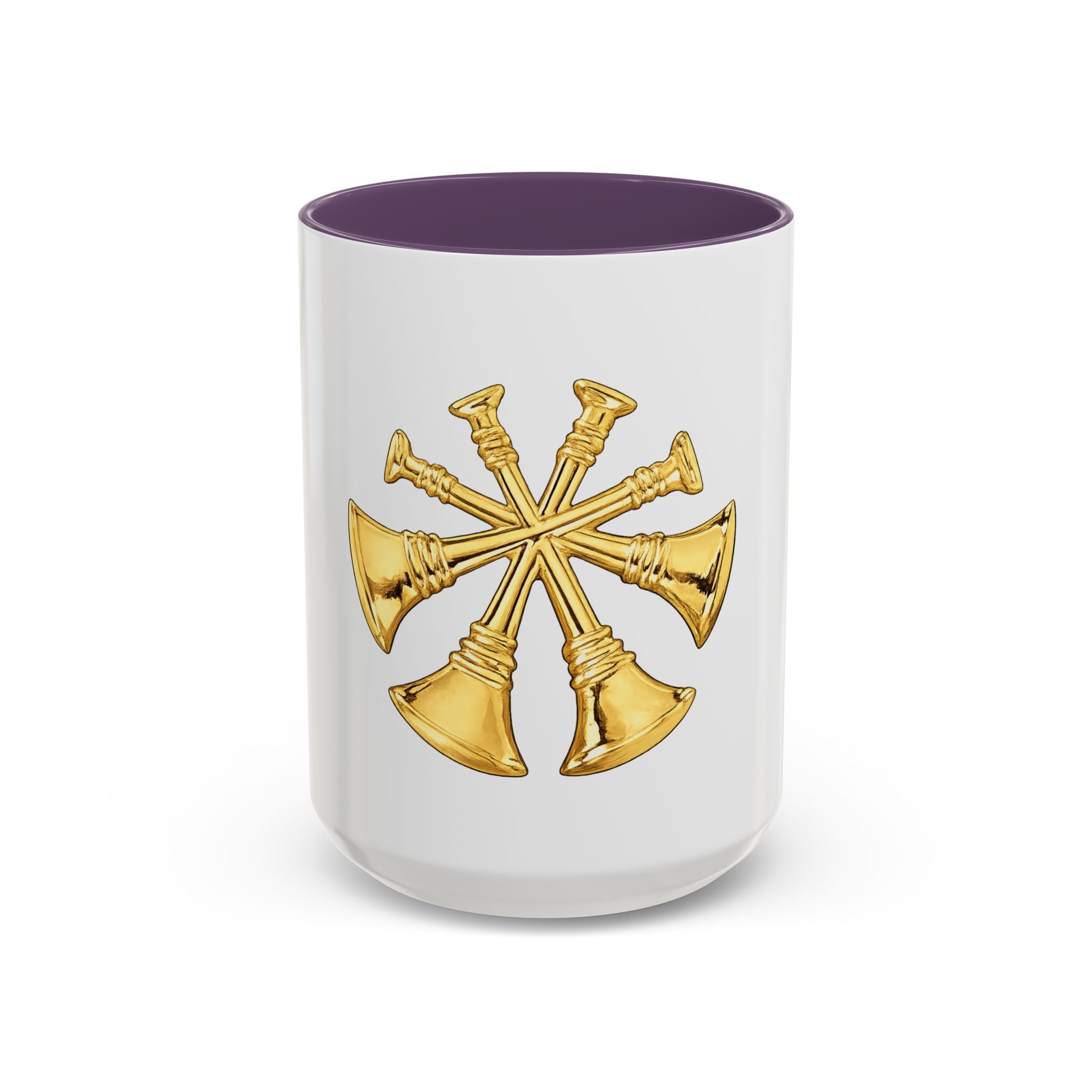 Deputy/Assistant Fire Chief Accent Coffee Mug — Firefighter Rank Insignia (11/15 oz)