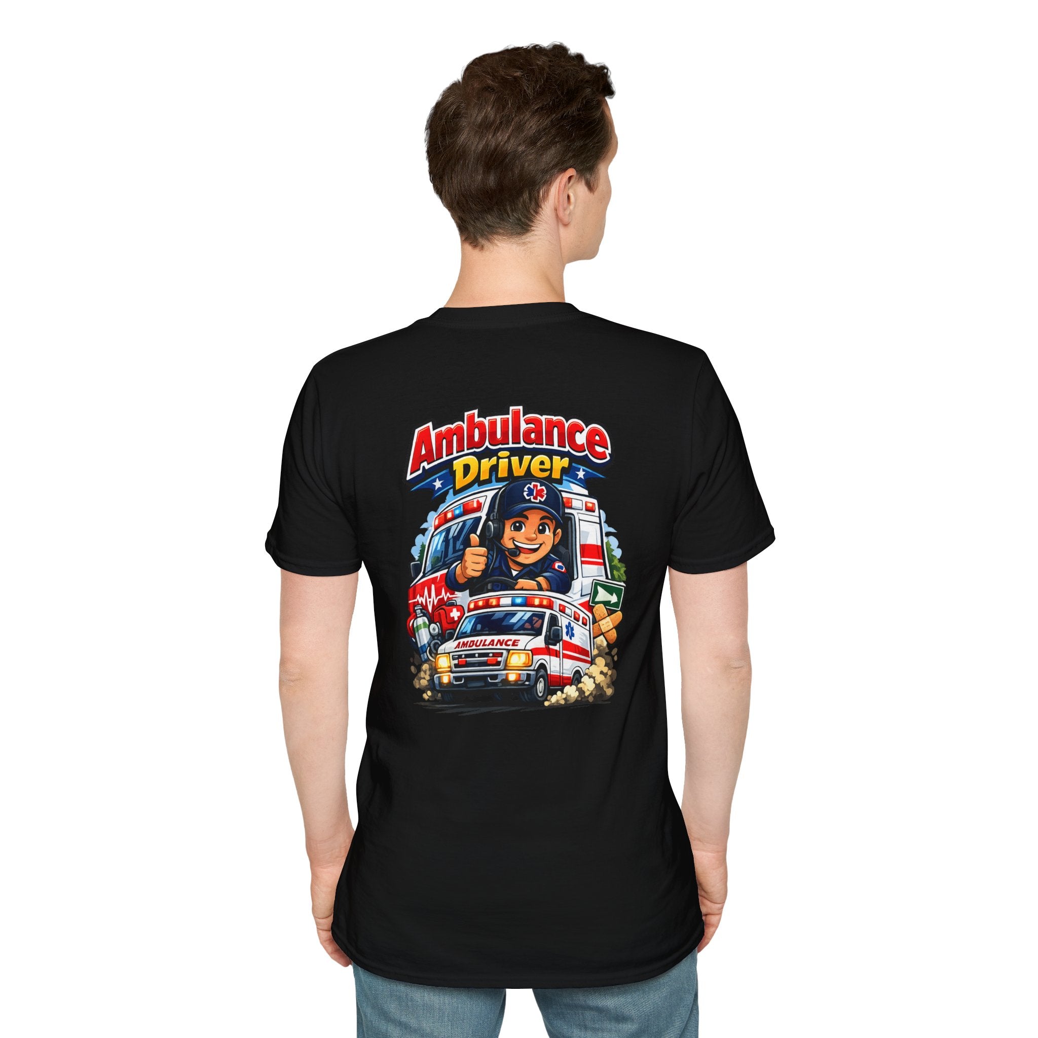 Ambulance Driver T-Shirt – Retro Emergency Vehicle Graphic Tee