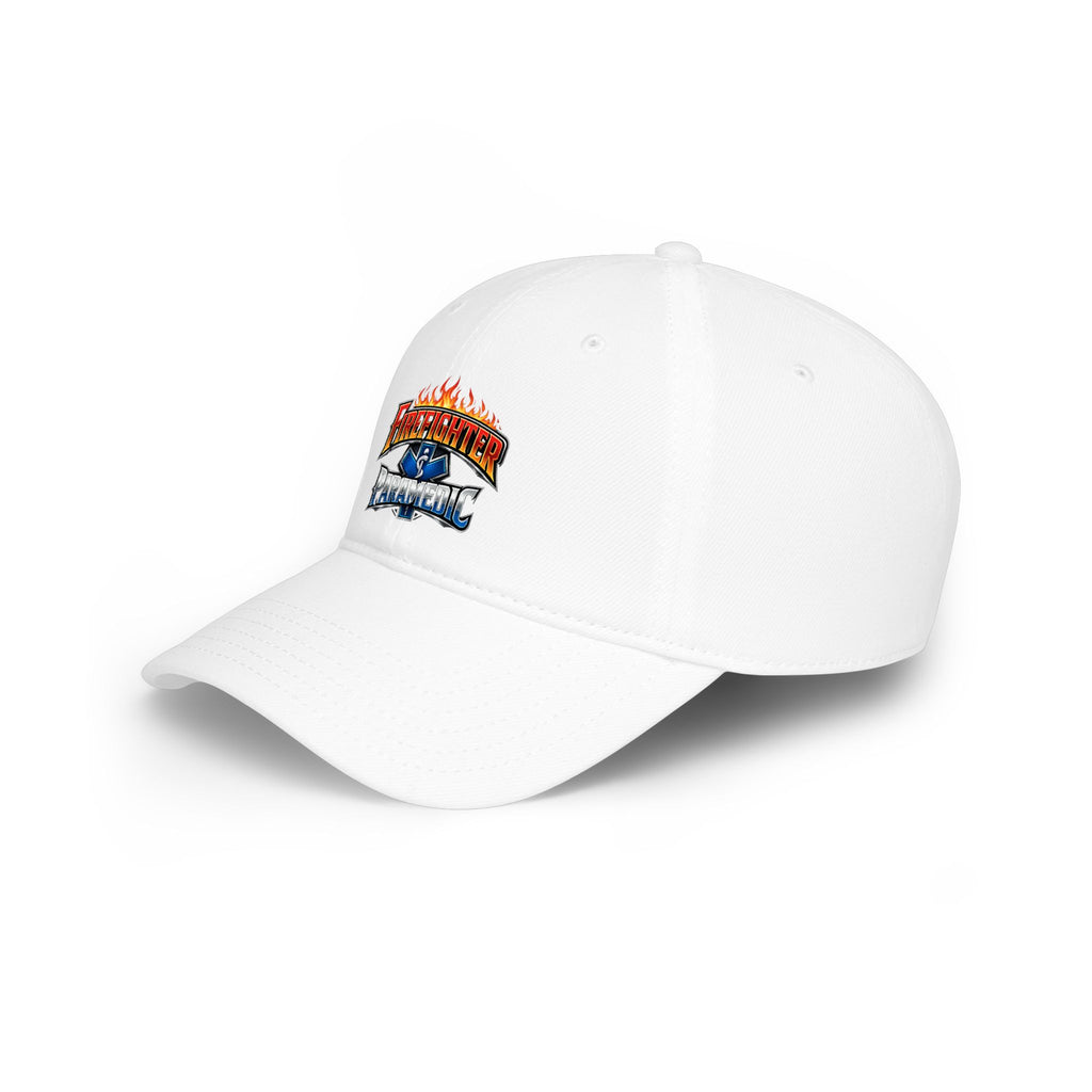 Firefighter Paramedic Cap — Flame Logo Hat for First Responders