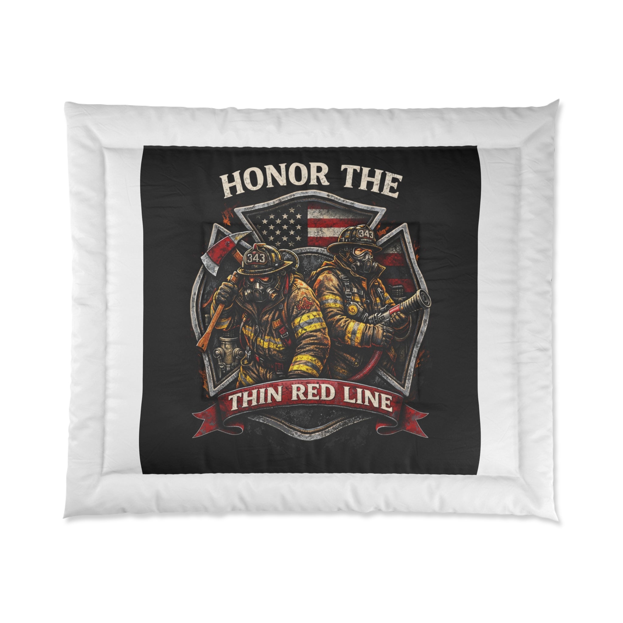 Comforter – Honor the Thin Red Line Firefighter Tribute Comforter