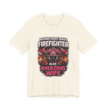 Firefighter Wife T-Shirt – “Behind Every Brave Firefighter Is An Amazing Wife”