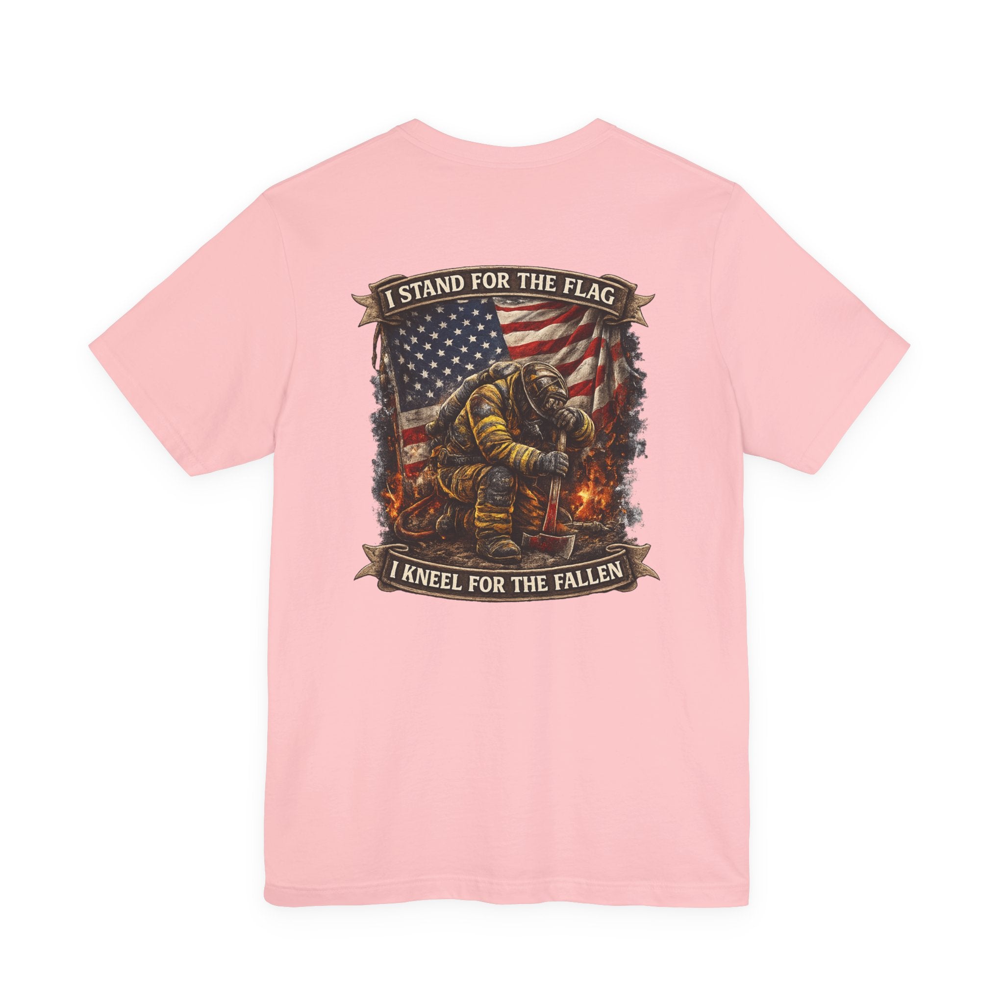 Patriotic Tee — "I Stand for the Flag, I Kneel for the Fallen" Memorial T-Shirt