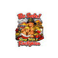 Be Safe! Sleep With a Firefighter Kiss-Cut Sticker — Funny Firefighter Decal