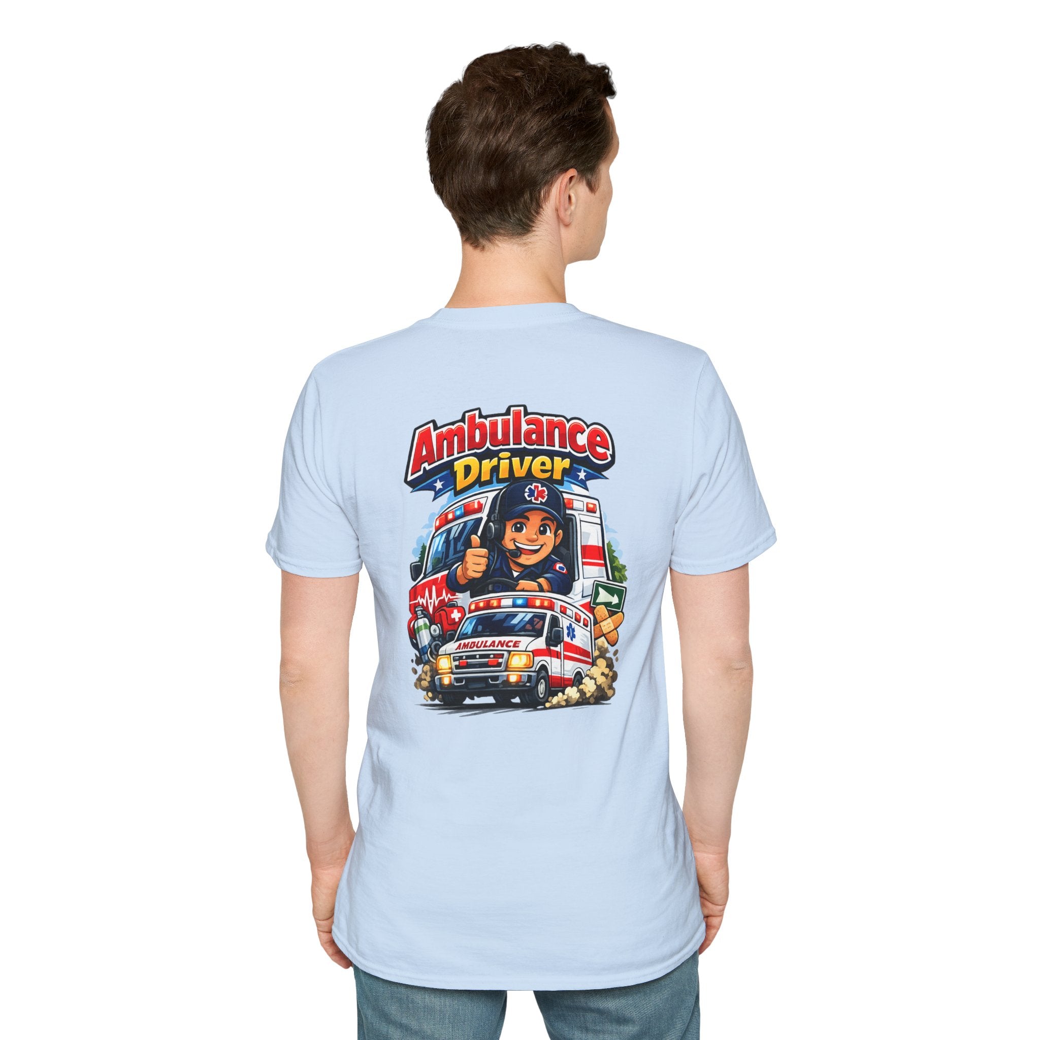 Ambulance Driver T-Shirt – Retro Emergency Vehicle Graphic Tee
