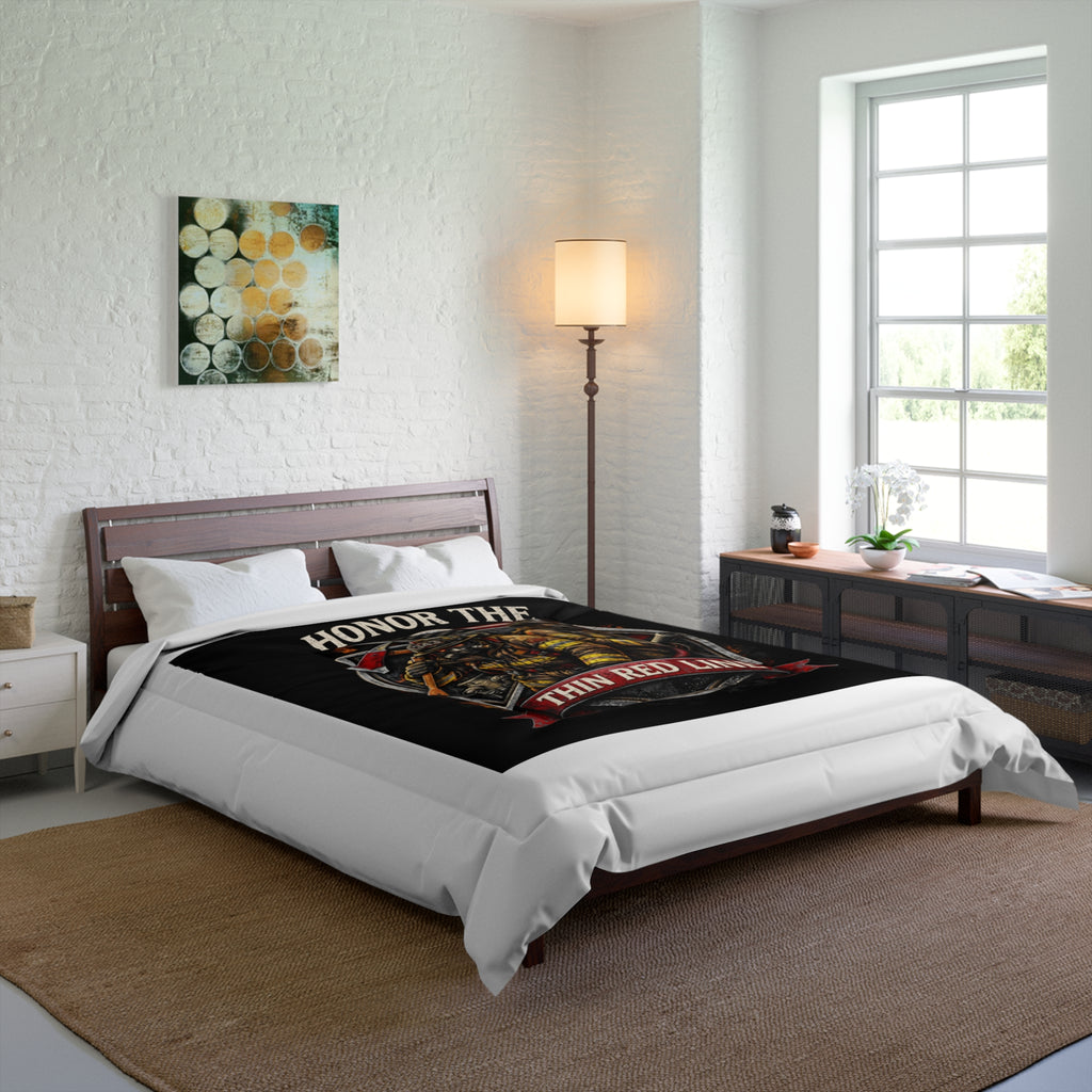 Comforter – Honor the Thin Red Line Firefighter Tribute Comforter