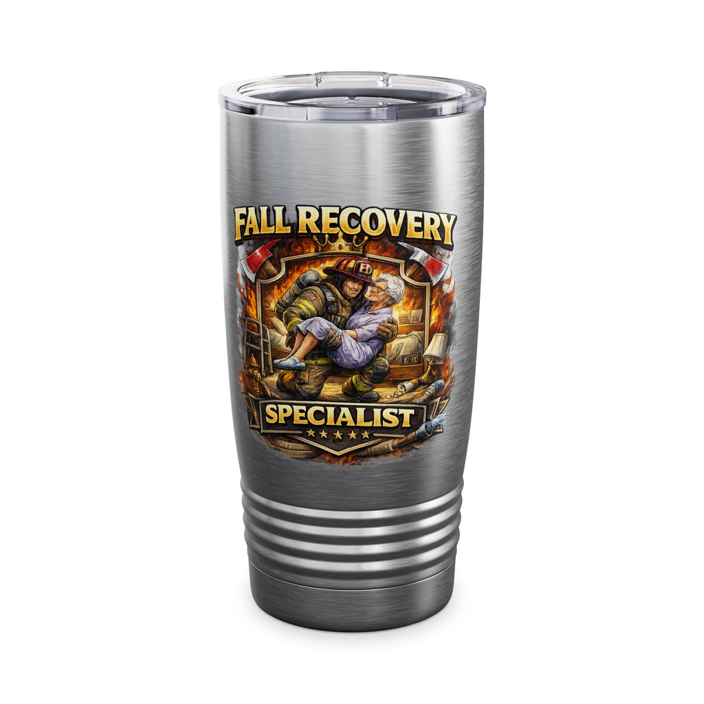 Firefighter 20oz Tumbler — 'I Pick People Up Off The Floor' Design