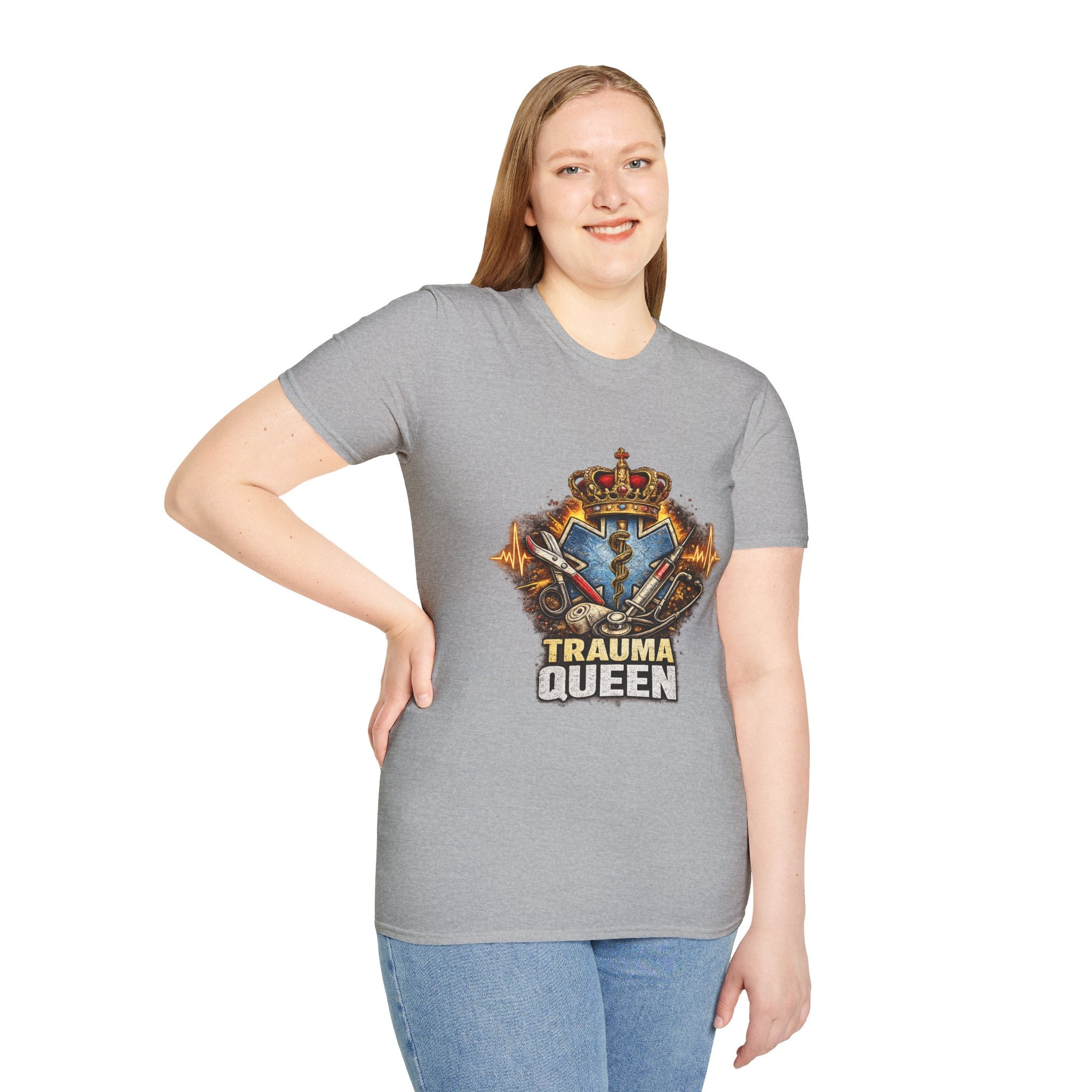Trauma Queen T-Shirt — EMS/Paramedic Badge Graphic Tee