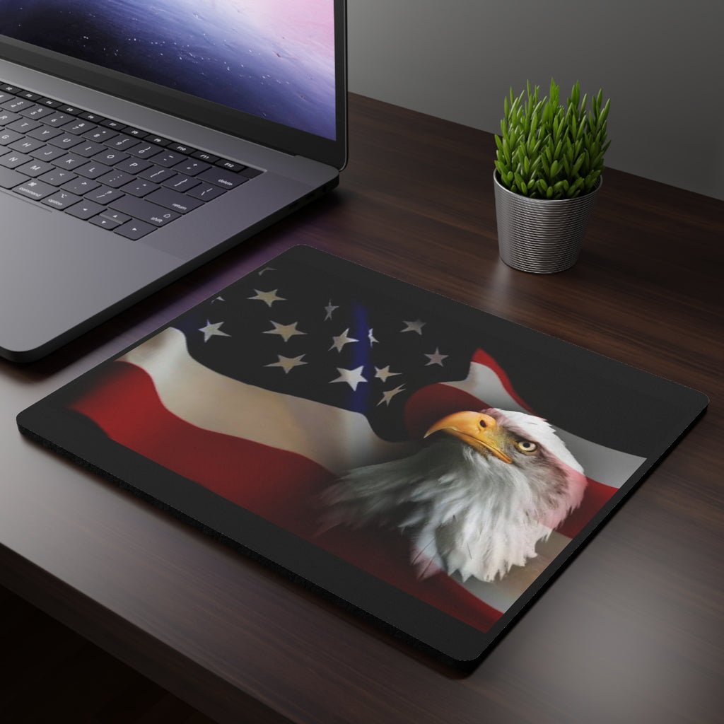 Patriotic Eagle Mouse Pad – American Flag