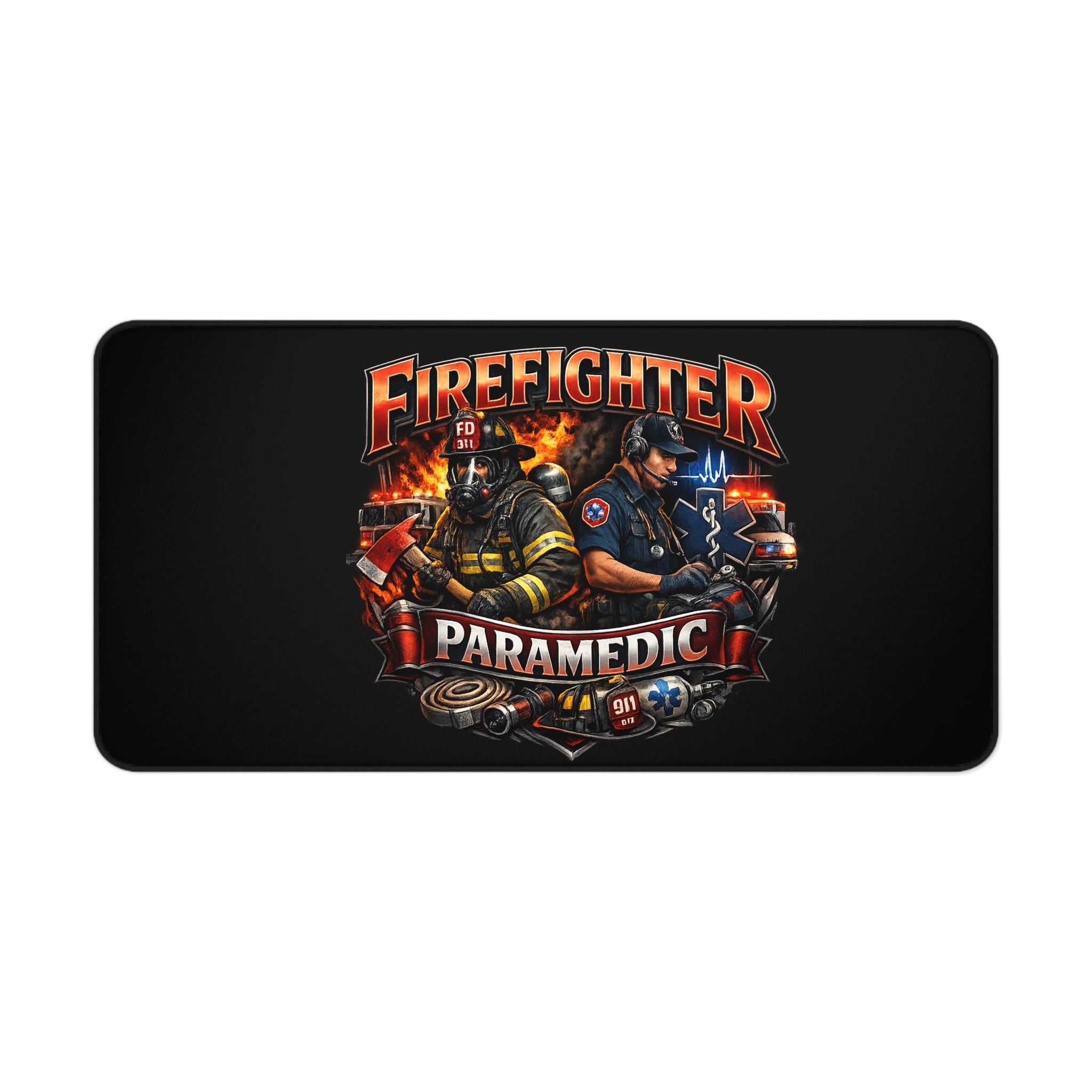 Firefighter Paramedic Desk Mat