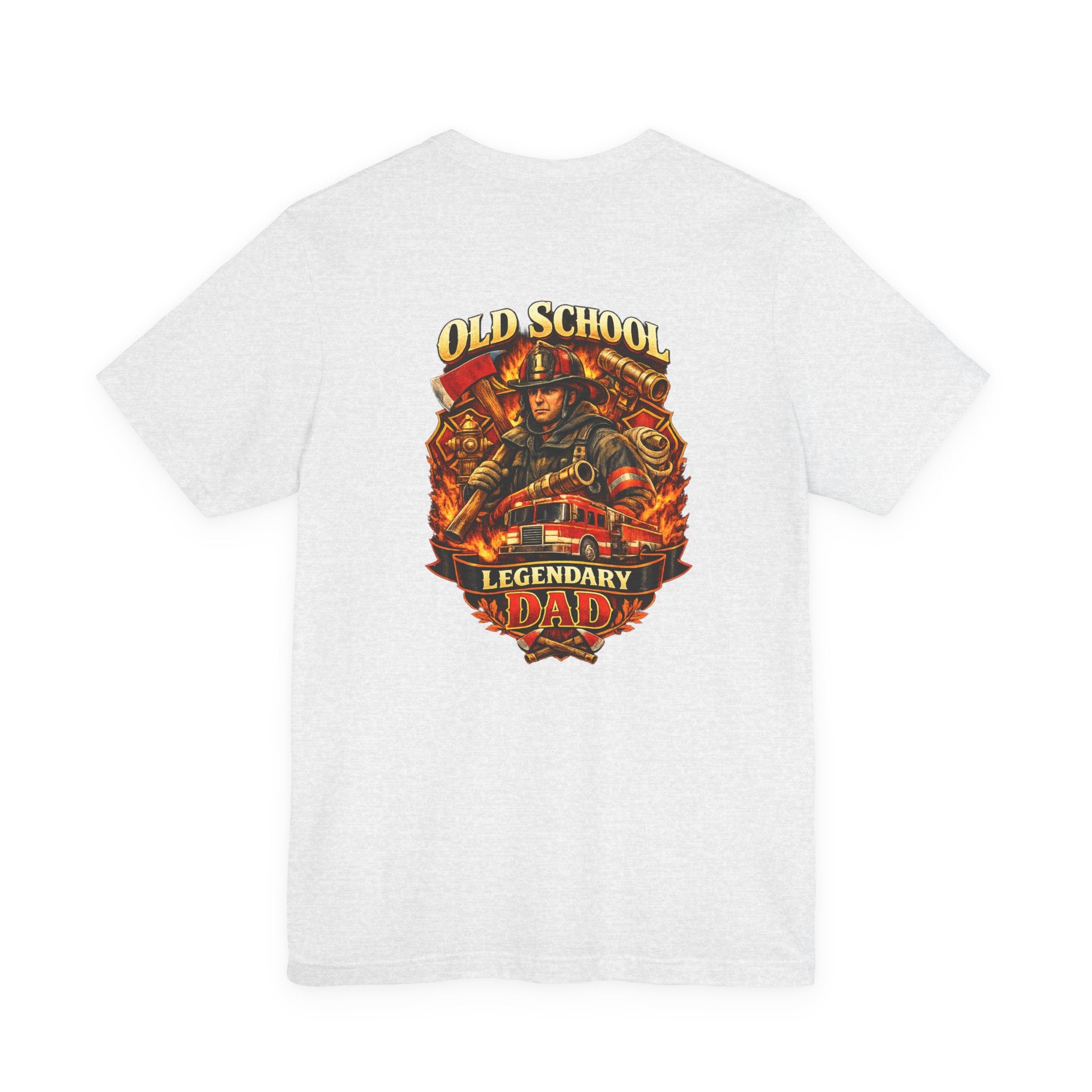 Old School Legendary Dad T‑Shirt — Vintage Firefighter Dad Graphic Tee