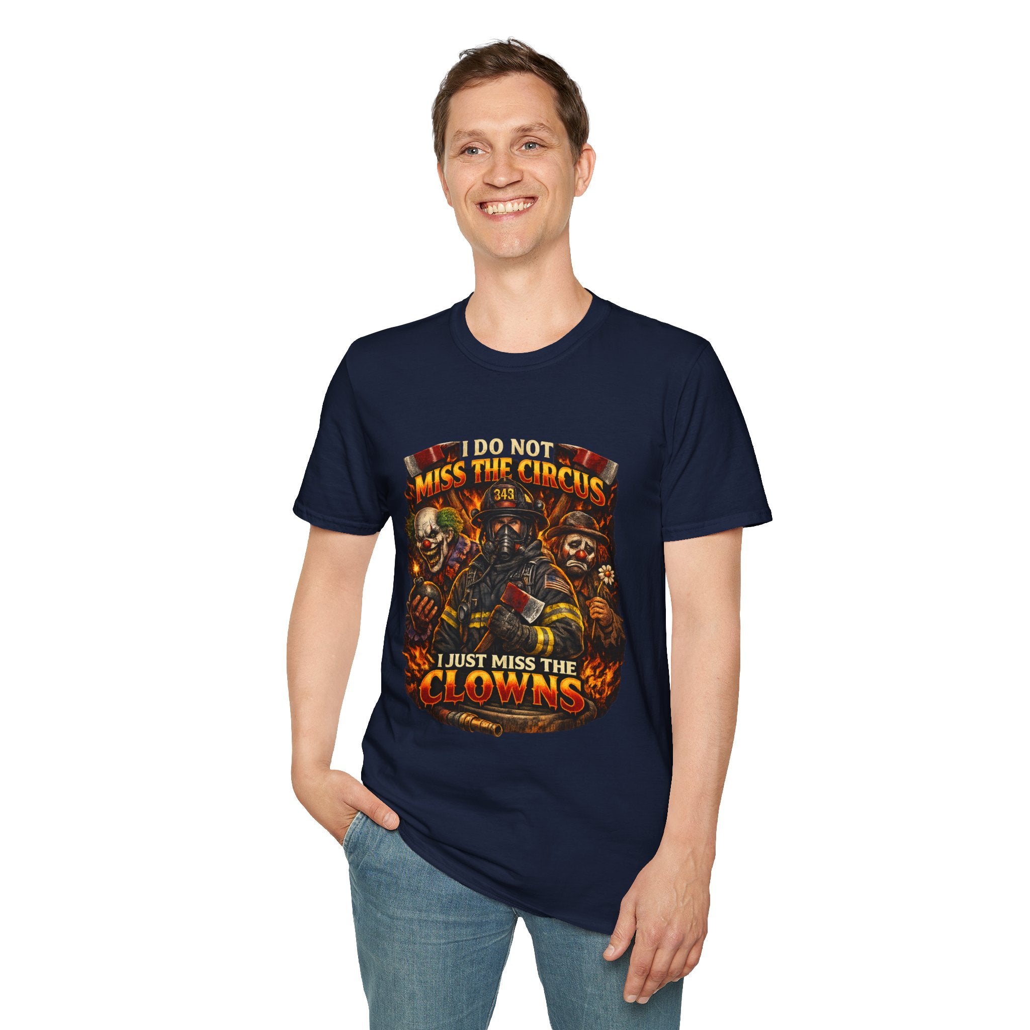 T-Shirt — "I Do Not Miss the Circus, I Just Miss the Clowns" Halloween Scary Clown Graphic Tee