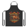 Grill Apron — "We Don't Panic When the Grill Flares Up" BBQ Chef Apron