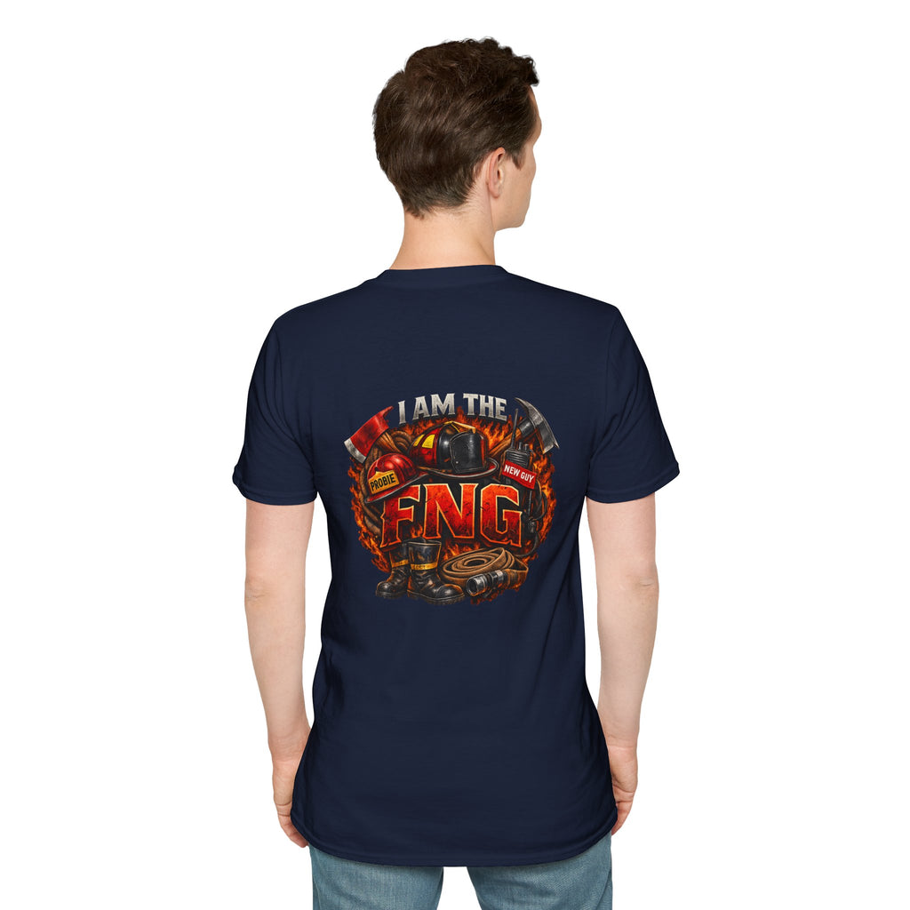 T-Shirt — Vintage Firefighter Graphic (I am the FNG)