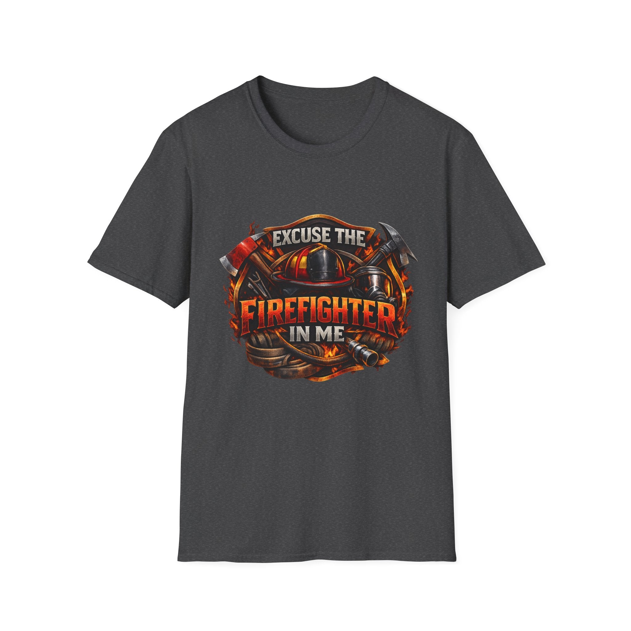 Excuse the Firefighter In Me T-Shirt — Firefighter Pride Graphic Tee