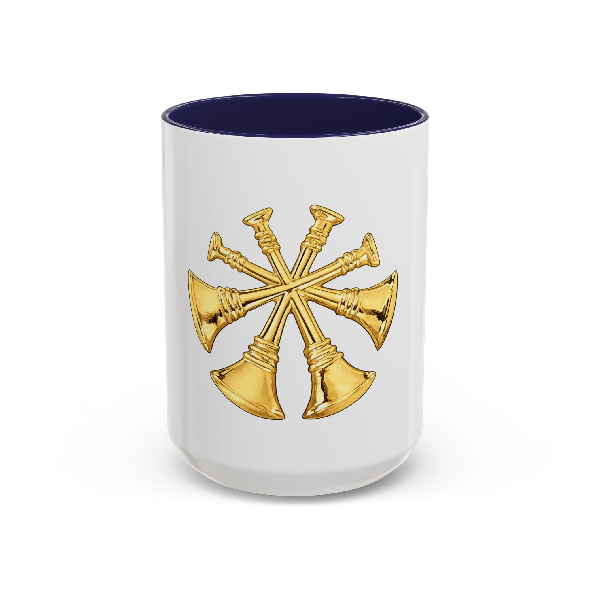 Deputy/Assistant Fire Chief Accent Coffee Mug — Firefighter Rank Insignia (11/15 oz)
