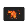 Firefighter Desk Mat – Fiery Urban Blaze Photo Mouse Pad for First Responders & Fire Enthusiasts