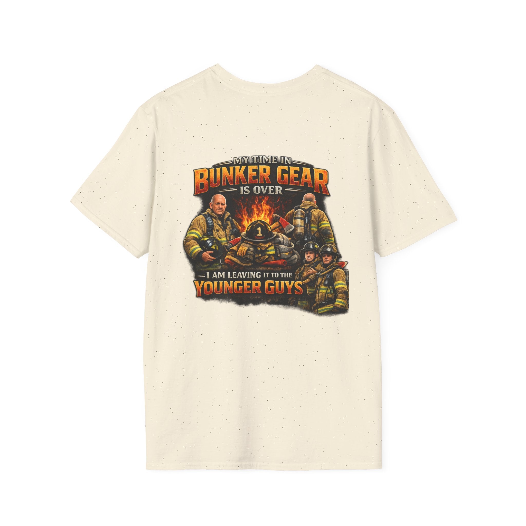 "My Time In Bunker Gear is Over"  Retired Firefighter T-Shirt