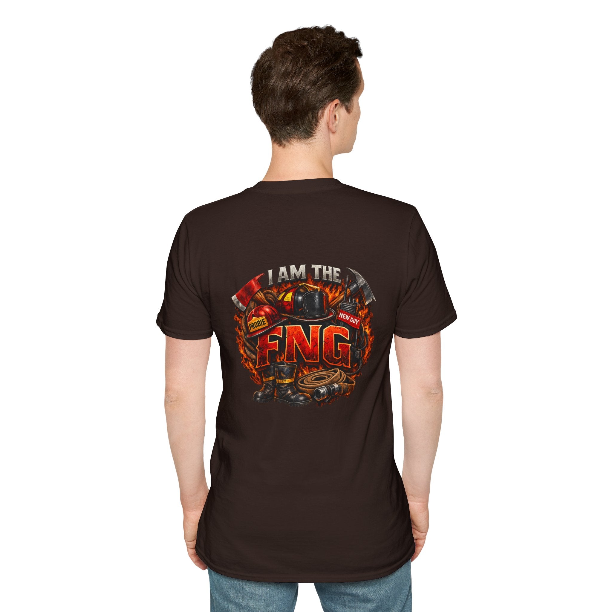 T-Shirt — Vintage Firefighter Graphic (I am the FNG)