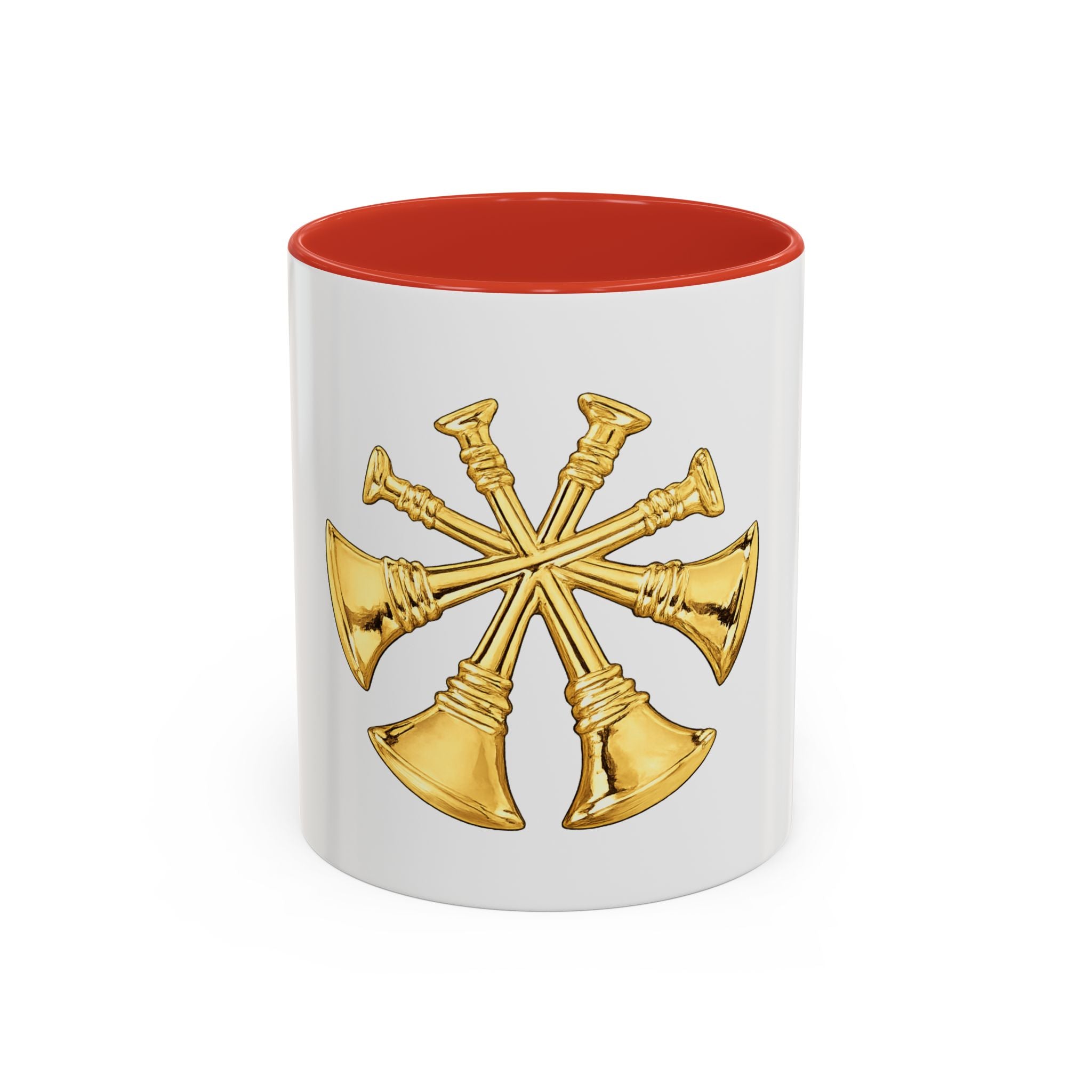 Deputy/Assistant Fire Chief Accent Coffee Mug — Firefighter Rank Insignia (11/15 oz)