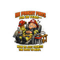 Sticker — "He Fought Fires for 30 Years, Now He Just Fights the Urge to Nap" Funny Firefighter Decal