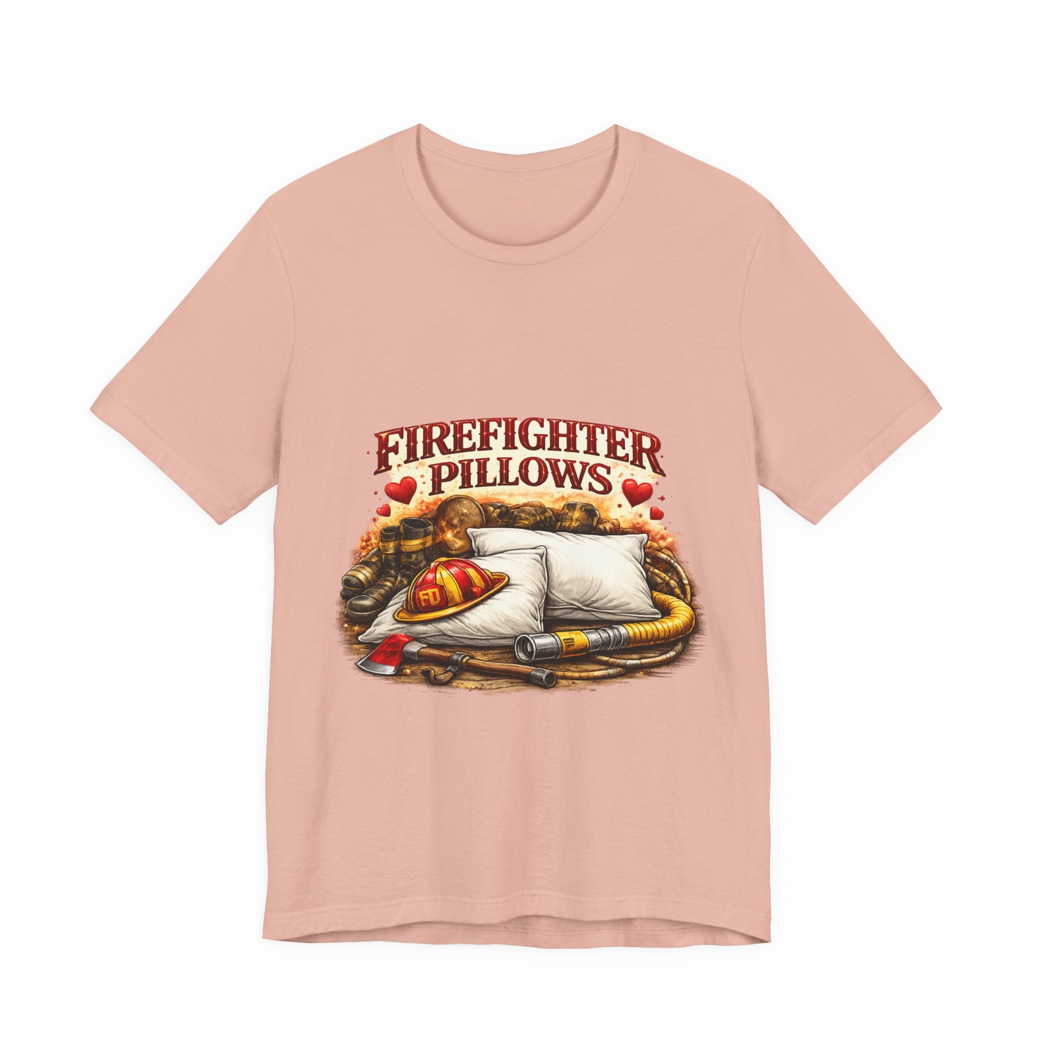 Firefighter Pillows T-Shirt – Funny Firefighter Gift Tee