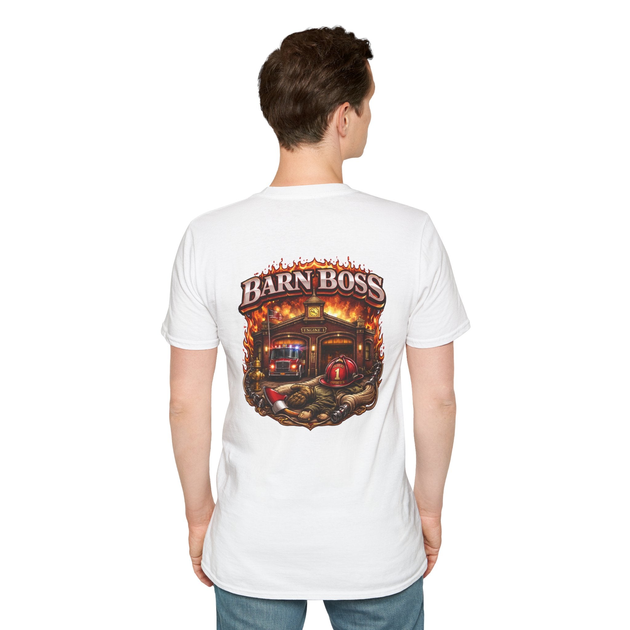 Barn Boss T-Shirt – Rustic Firehouse Farmwork Graphic Tee