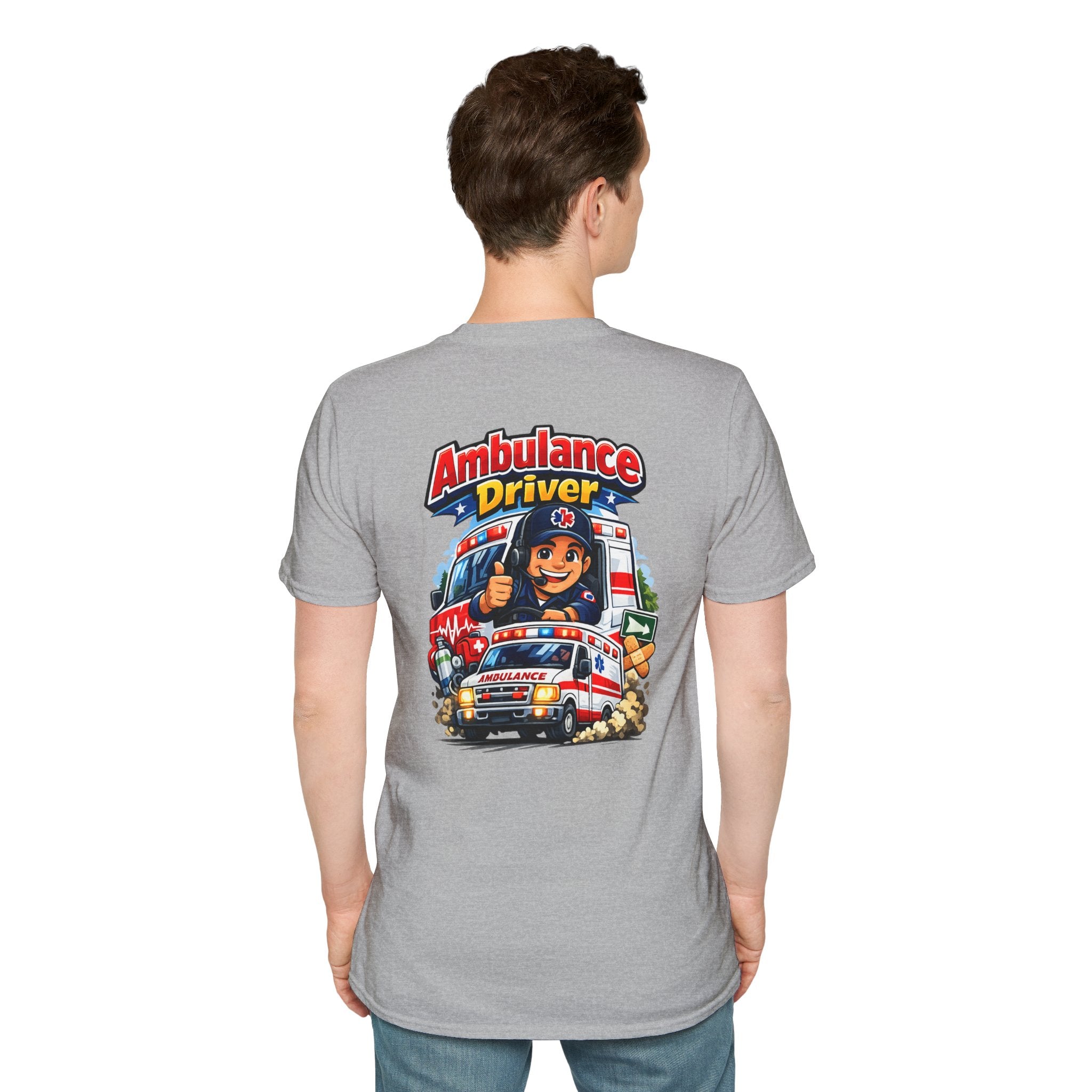 Ambulance Driver T-Shirt – Retro Emergency Vehicle Graphic Tee