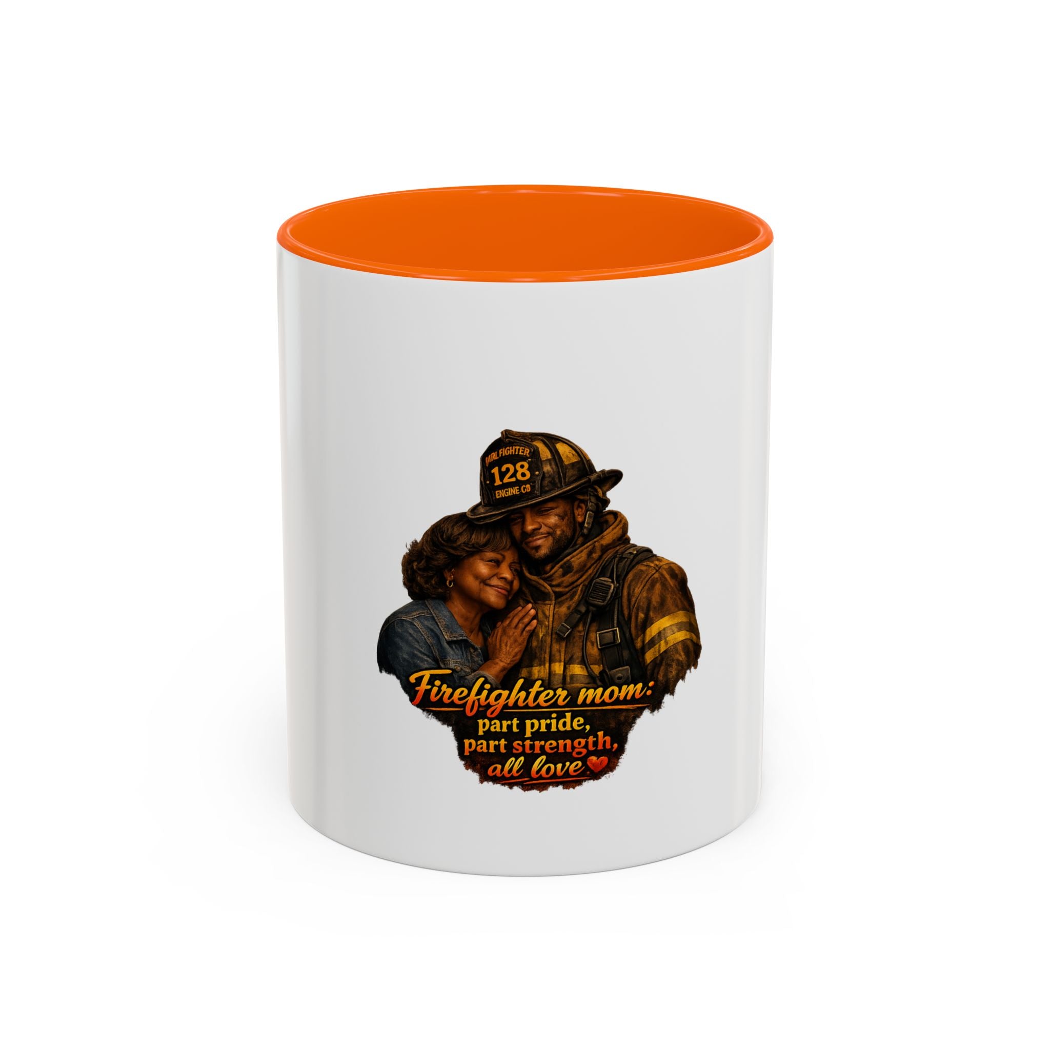 Firefighter Mom Coffee Mug — “Part Pride, Part Strength, All Love” (11/15oz)