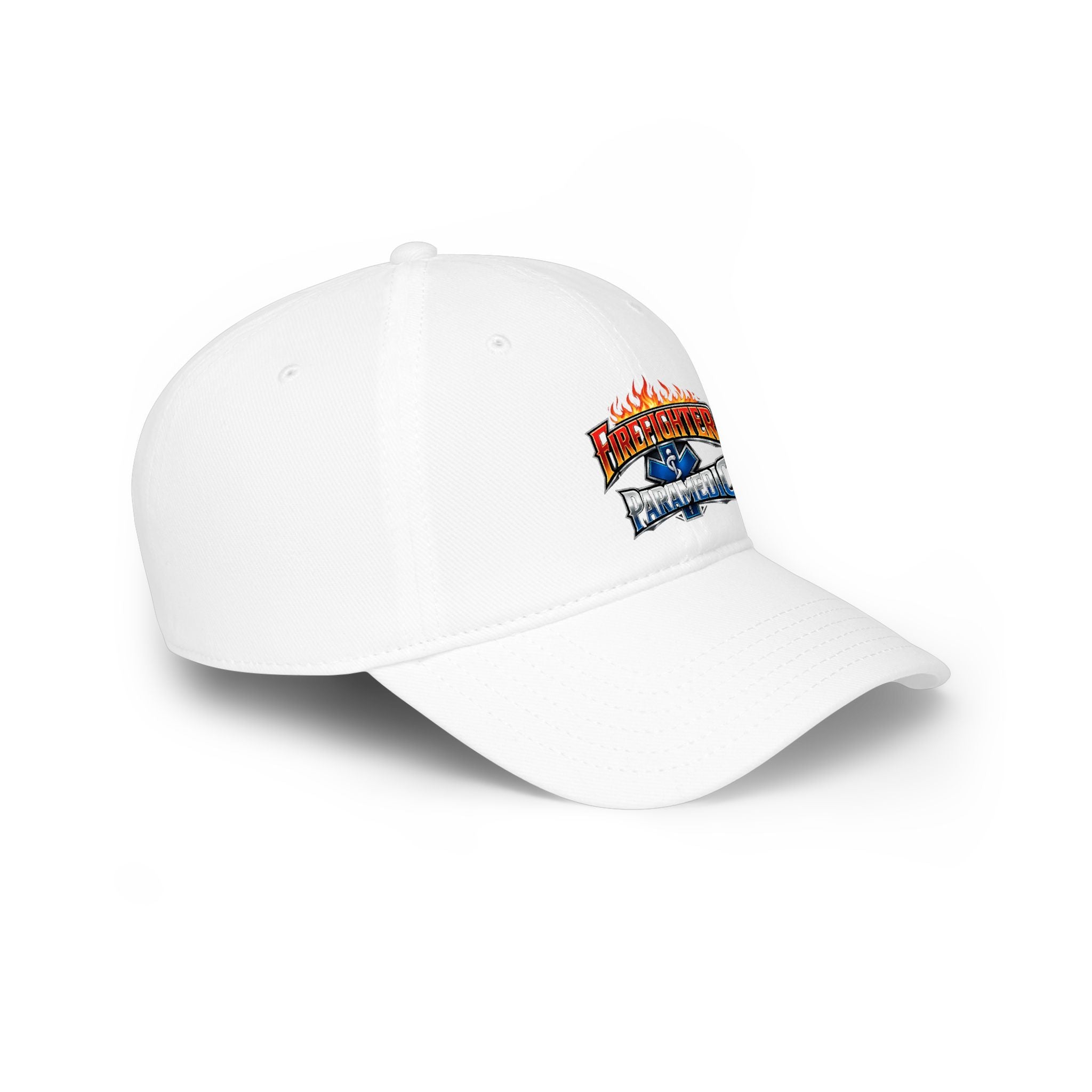 Firefighter Paramedic Cap — Flame Logo Hat for First Responders