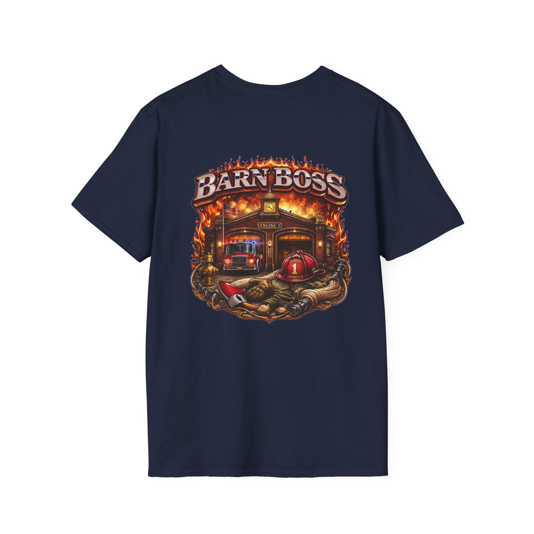 Barn Boss T-Shirt – Rustic Firehouse Farmwork Graphic Tee