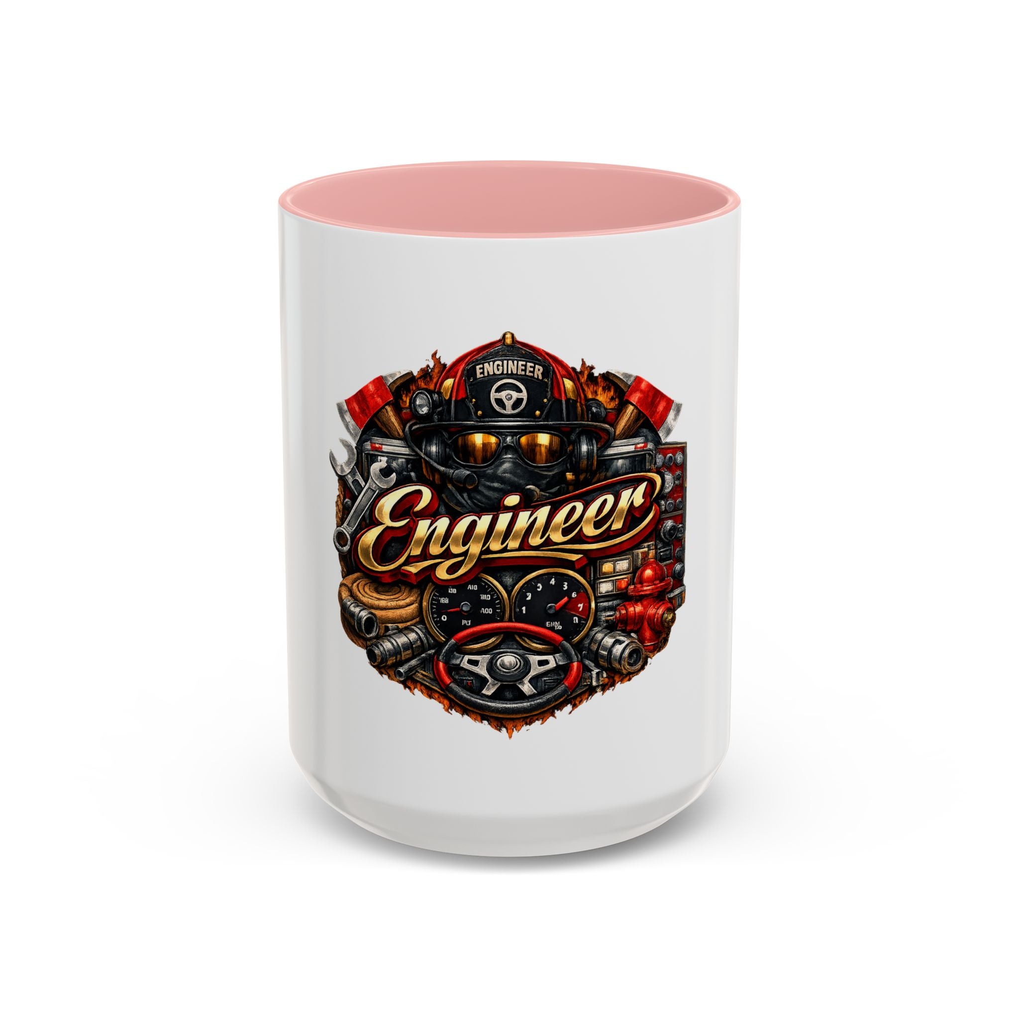Engineer Coffee Mug — Vintage Mechanic Tools Design (11oz & 15oz Accent)