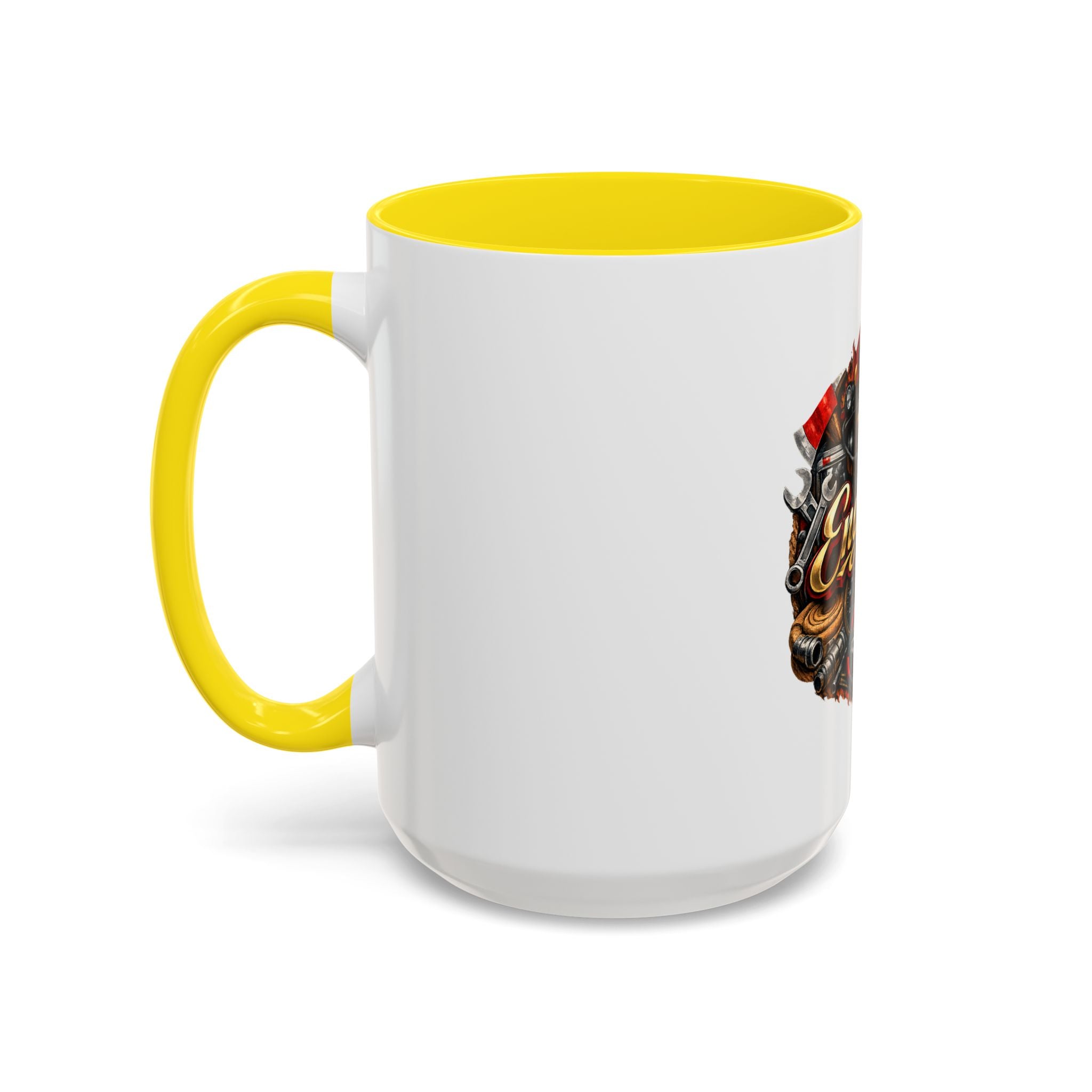 Engineer Coffee Mug — Vintage Mechanic Tools Design (11oz & 15oz Accent)