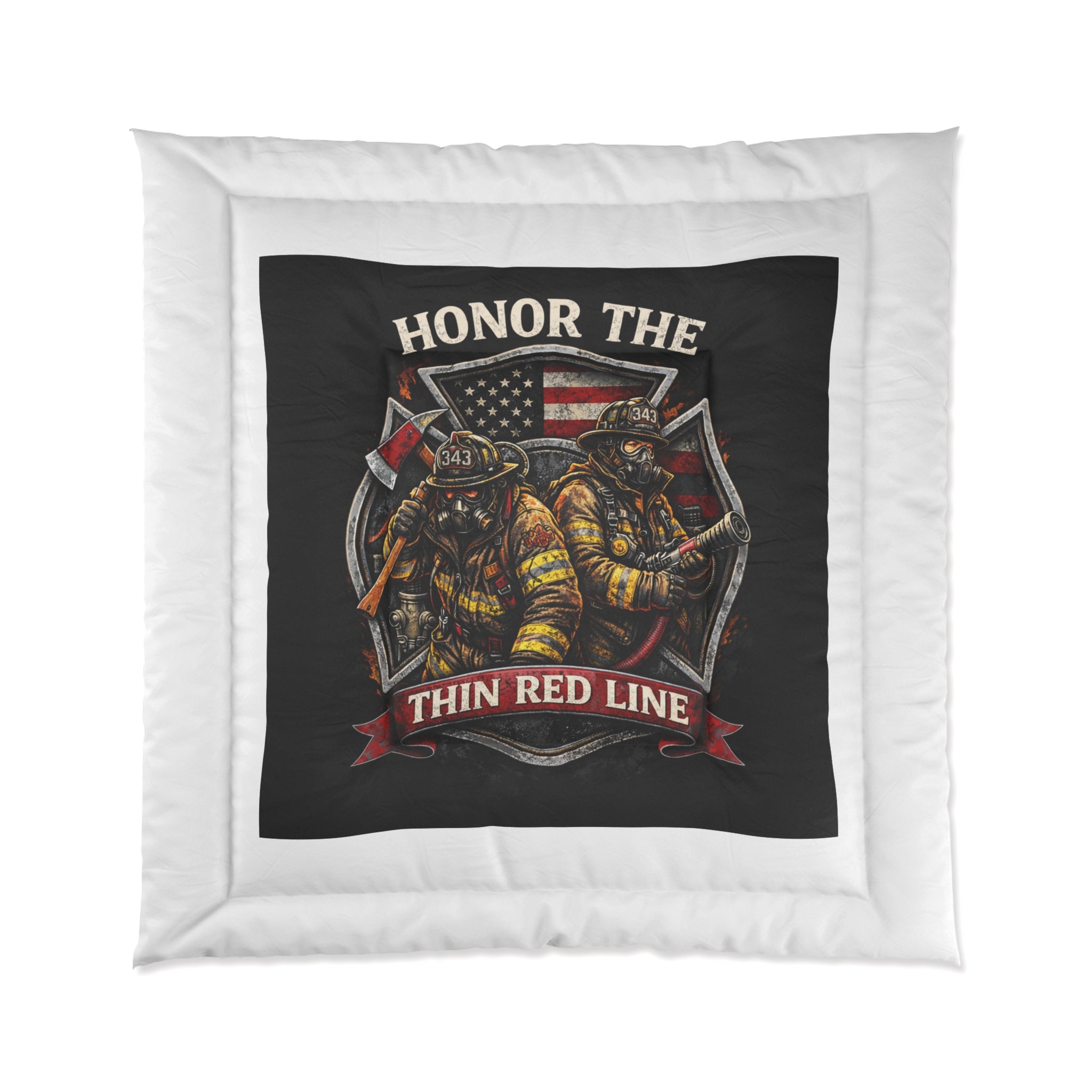 Comforter – Honor the Thin Red Line Firefighter Tribute Comforter