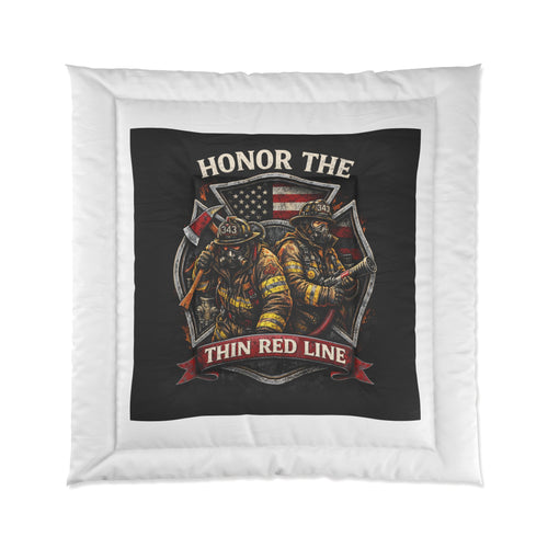 Comforter – Honor the Thin Red Line Firefighter Tribute Comforter