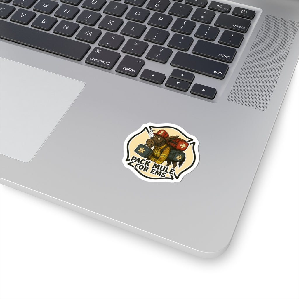 Pack Mule for EMS Kiss-Cut Sticker — Funny Paramedic / EMT Medical Rescue Decal