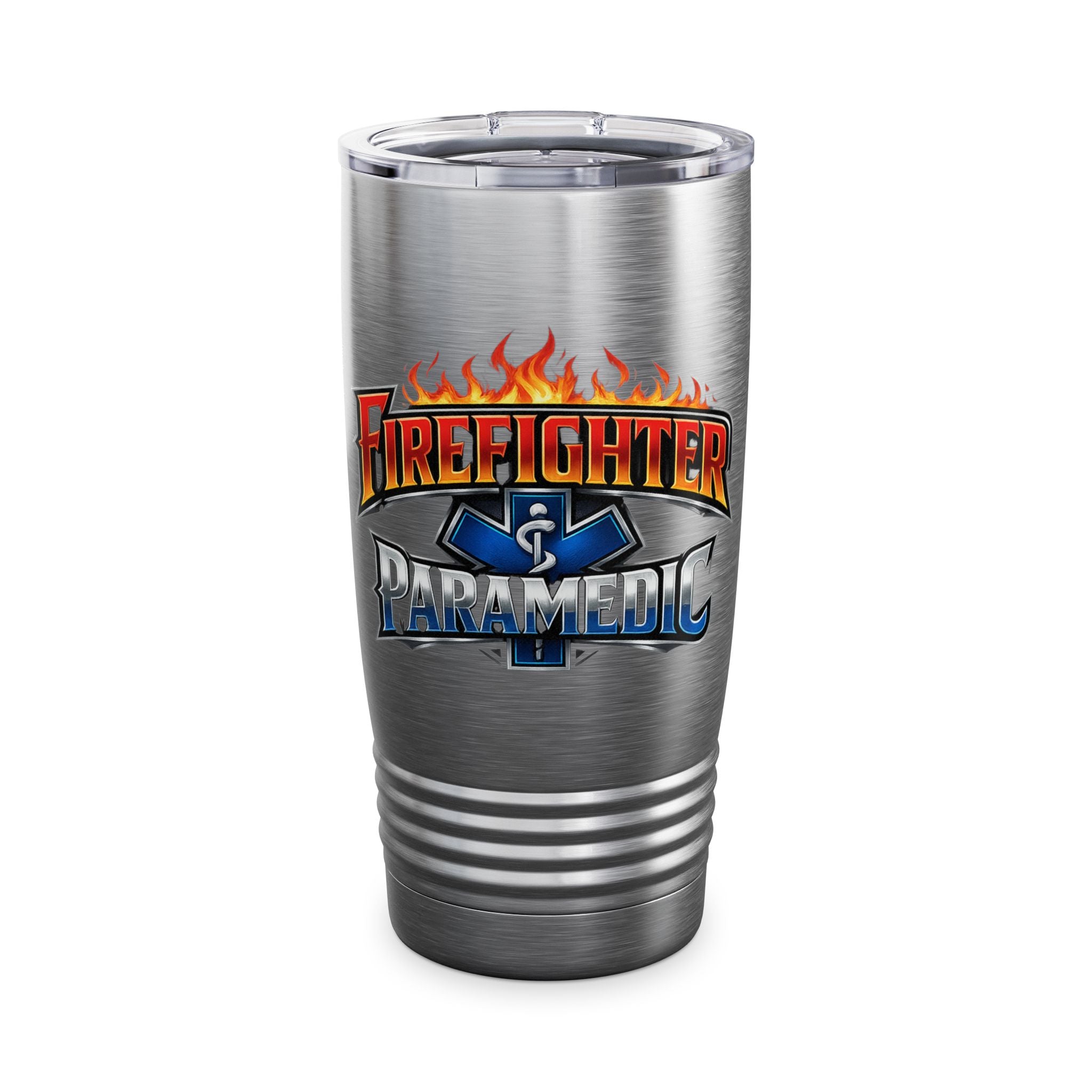 Firefighter Paramedic 20oz Stainless Tumbler – Insulated Ringneck Travel Cup