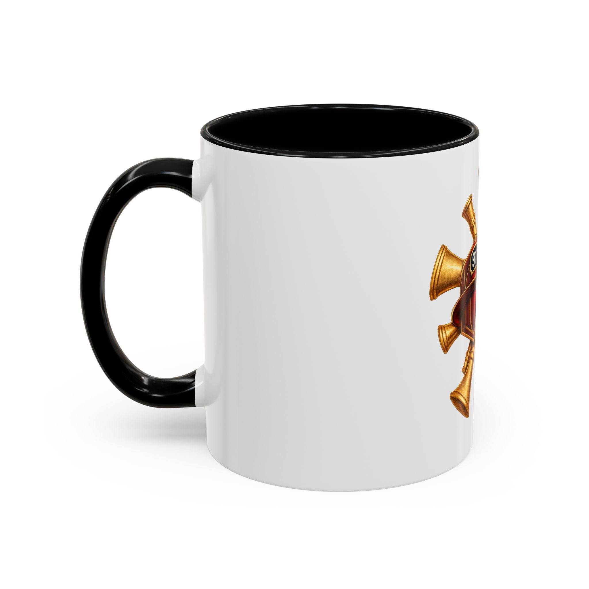 Fire Chief EMS & Firefighter Maltese Cross Coffee Mug — 911 Rescue Medical Emblem Accent Mug
