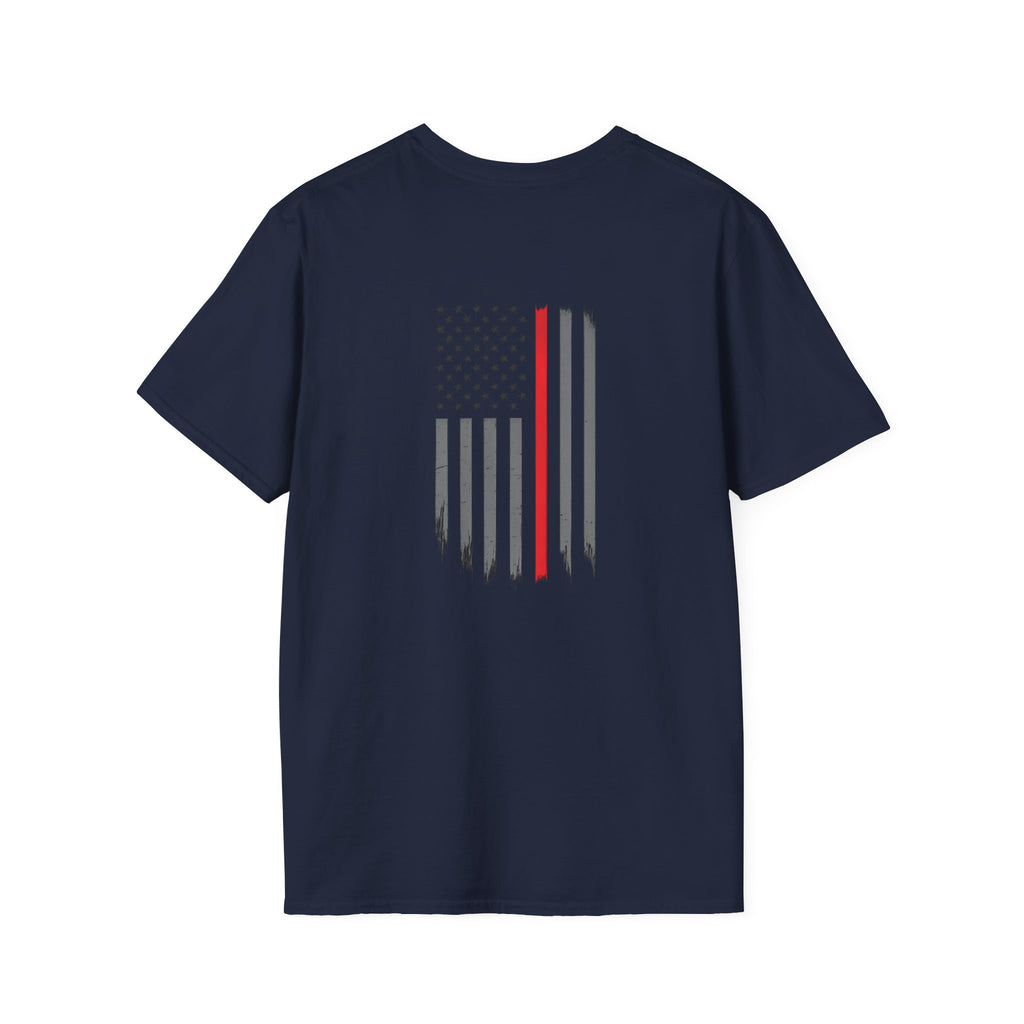Firefighter Flag T‑Shirt — Thin Red Line American Flag Tee