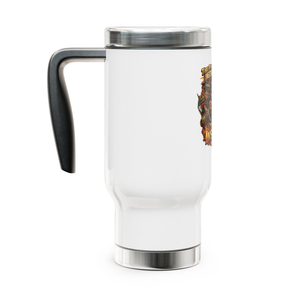 Travel Mug — "The Few, The Proud, The Insane" Military Skull Graphic 14oz Stainless Steel