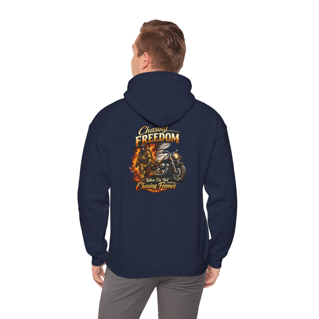 Freedom Motorcycle Hoodie — Chasing Flame Biker Hooded Sweatshirt