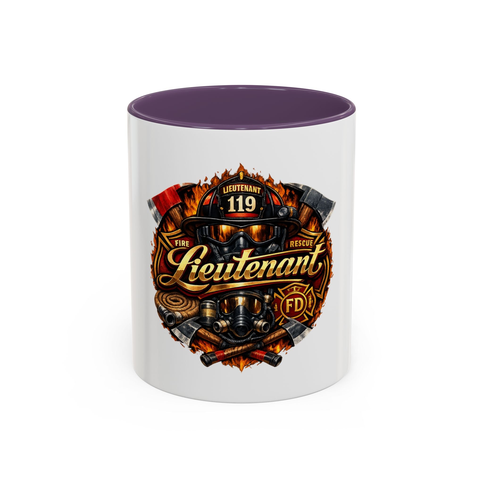 Firefighter Lieutenant Coffee Mug — "Lieutenant" Fire Rescue Emblem (11/15oz)